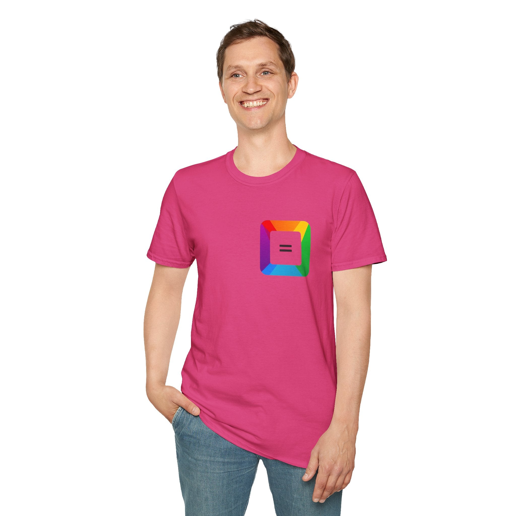 Pride-Theme Unisex Softstyle T-Shirt - "True freedom is Equality for ALL"