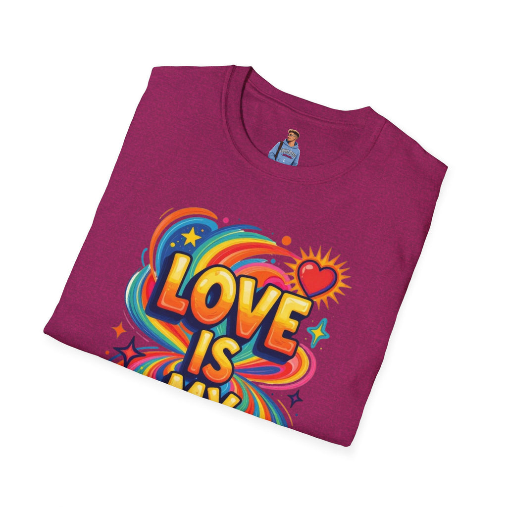Love Is My Religion Retro Rainbow Graphic T-shirt