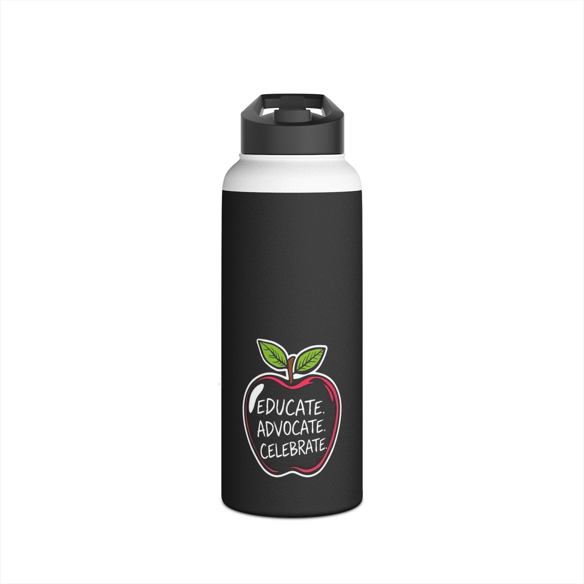 Teaching While Queer Stainless Steel Water Bottle - Perfect for Educators and Allies - EqualiTees.Me