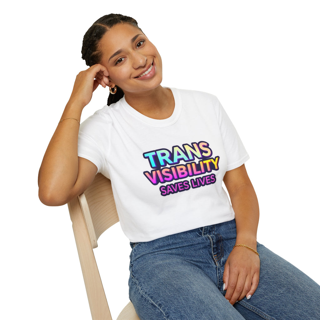 Trans Visibility Saves Lives Statement T-shirt