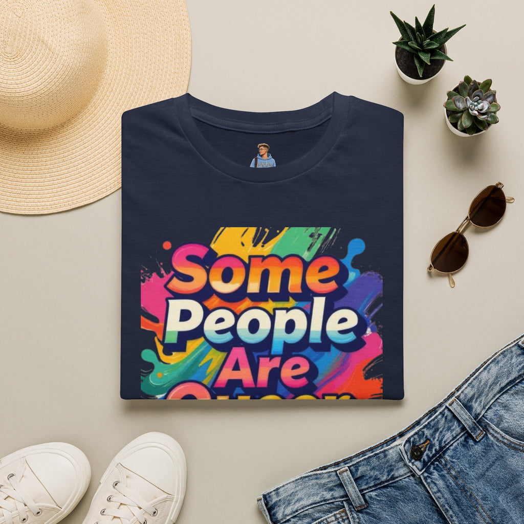 Some People Are Queer T-Shirt Rainbow Graphic