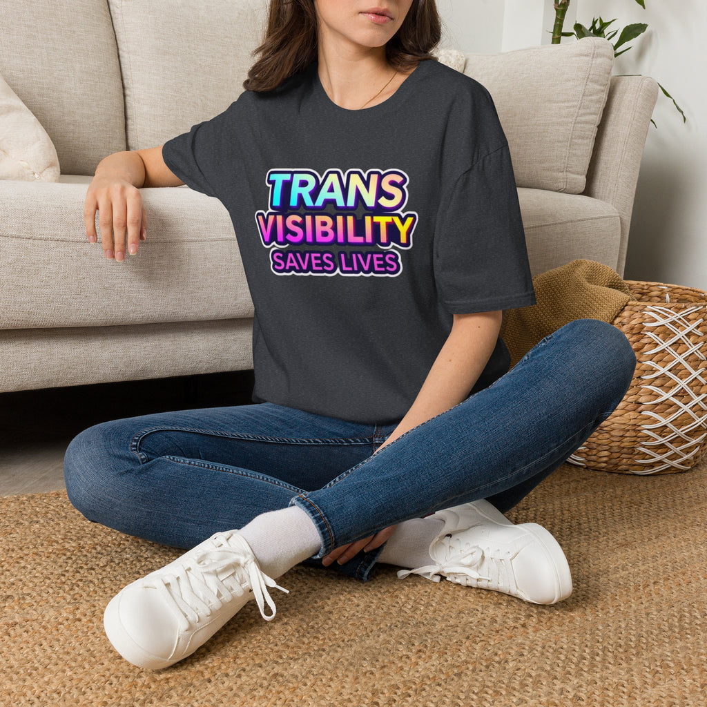 Trans Visibility Saves Lives Statement T-shirt