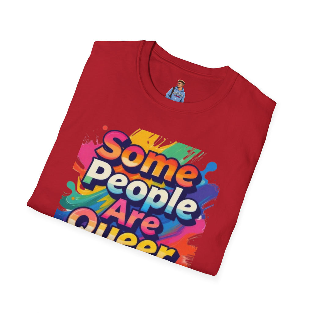 Some People Are Queer T-Shirt Rainbow Graphic