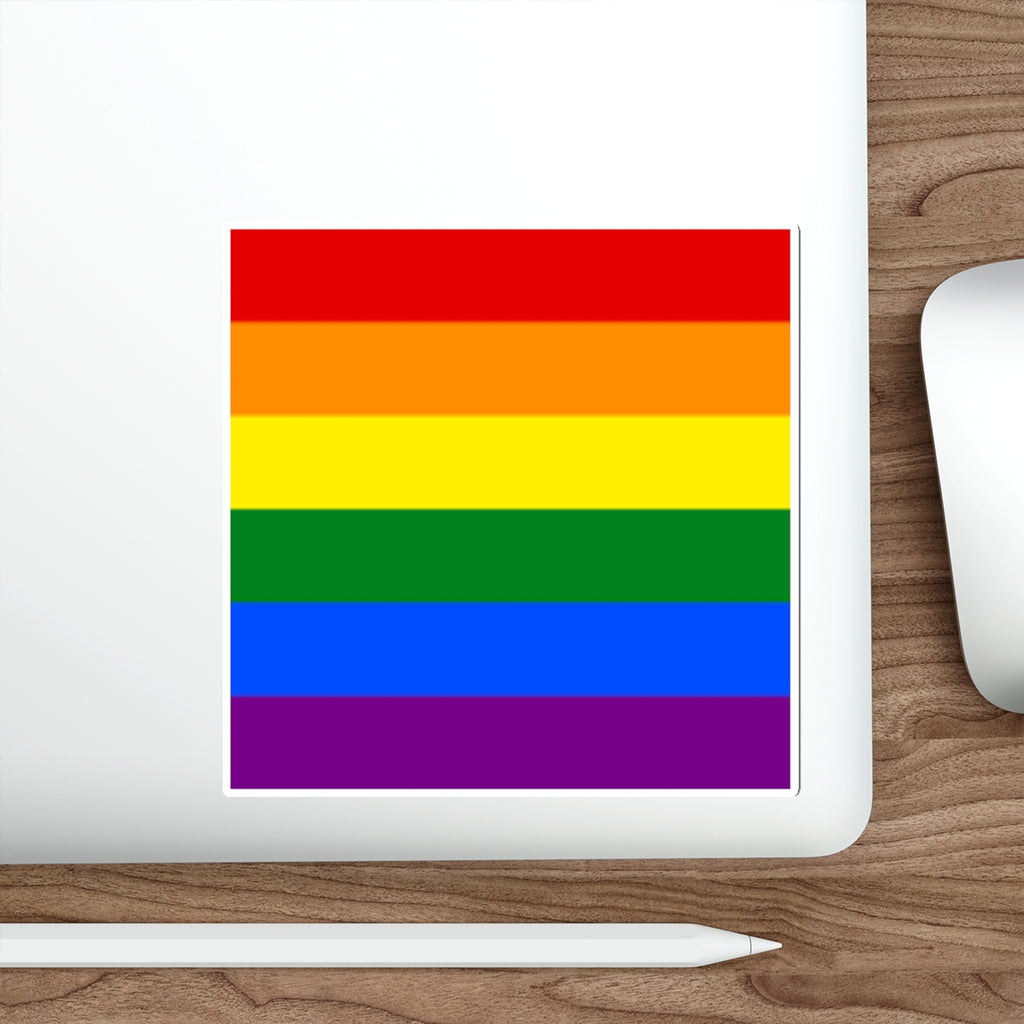 Die-Cut Stickers - Rainbow Flag - EqualiTees.Me