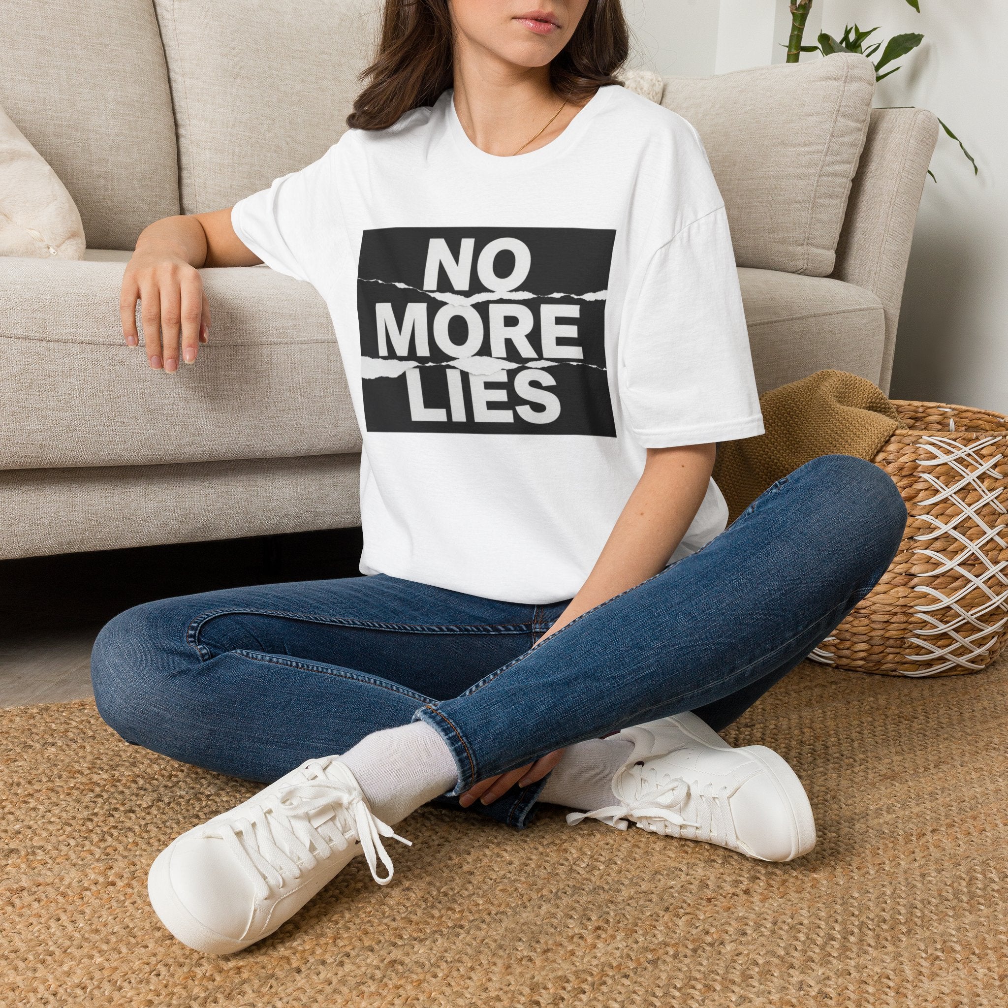 No More Lies T-Shirt — Bold Protest Graphic Tee