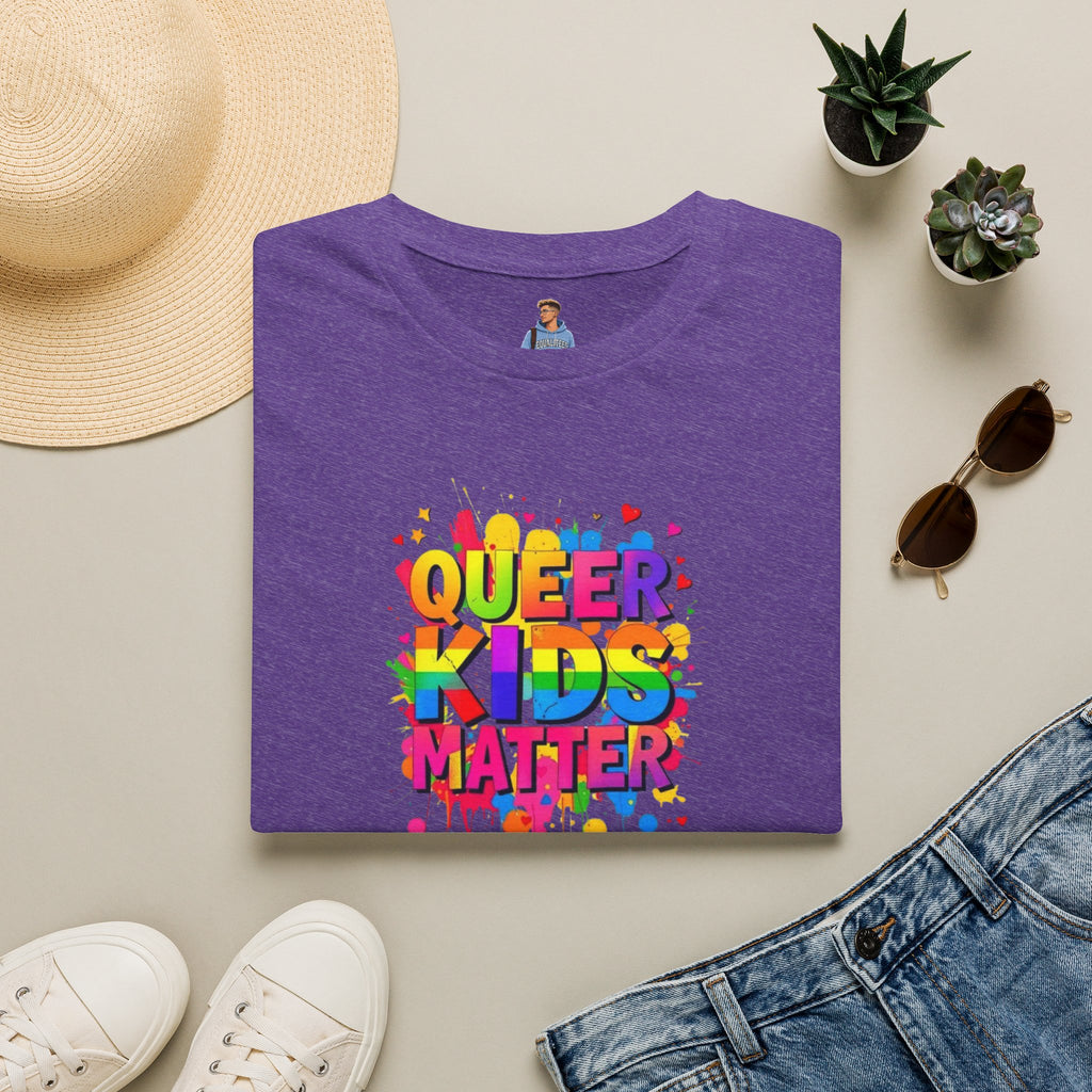Queer Kids Matter Unisex Softstyle T-Shirt - Celebrate Inclusivity & Pride