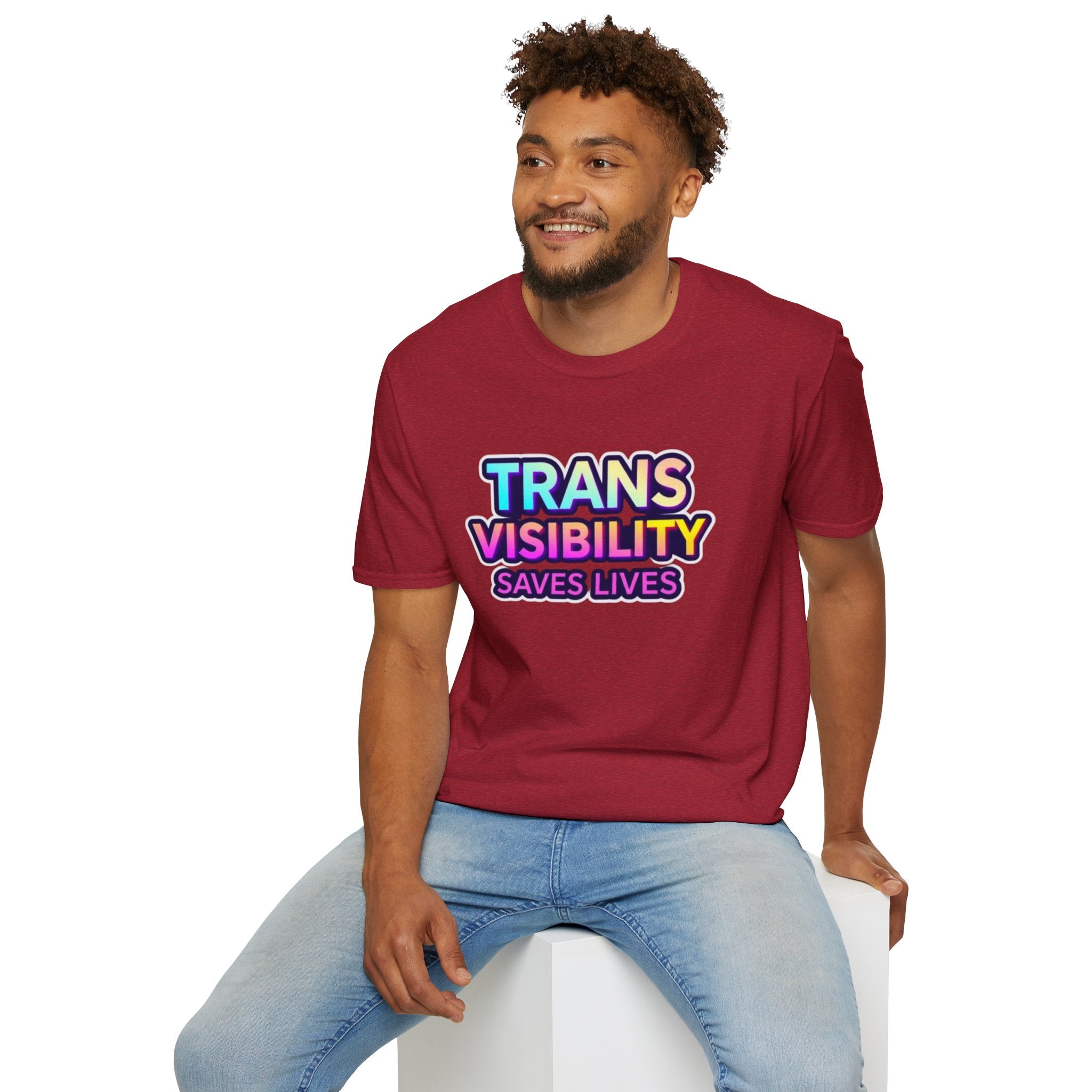 Trans Visibility Saves Lives Statement T-shirt
