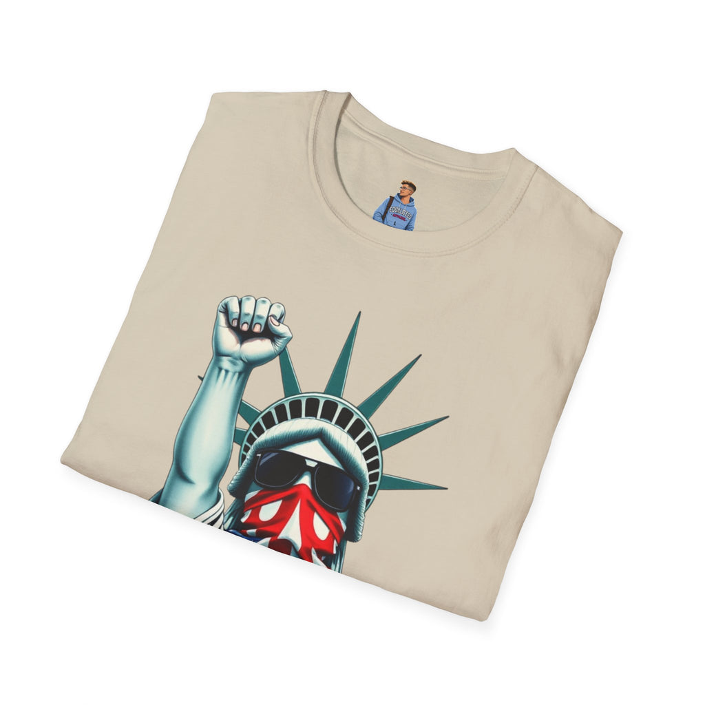 Resist - Patriotic Statue of Liberty T-Shirt - Unisex Softstyle Tee