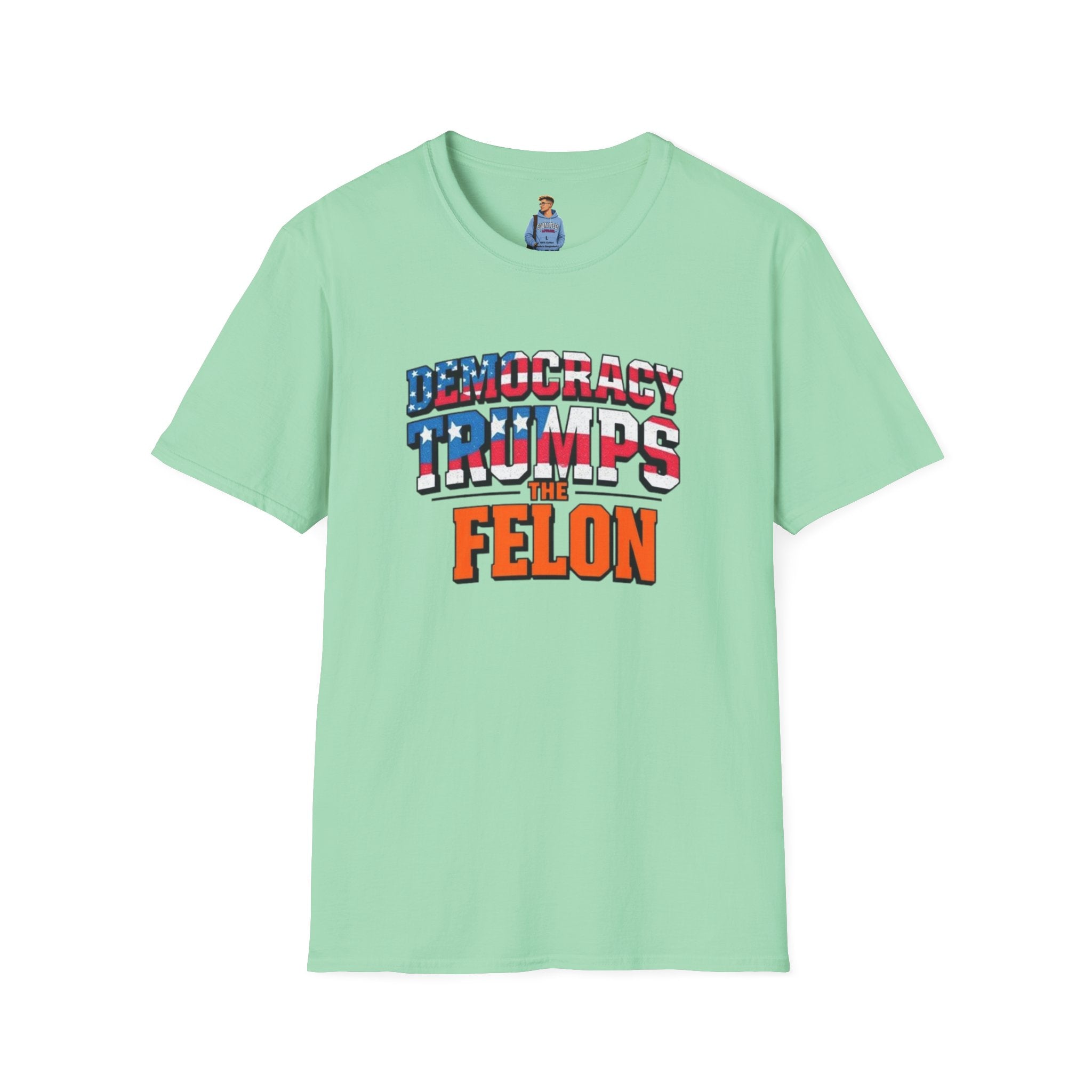 Democracy Trumps the Felon Graphic Tee