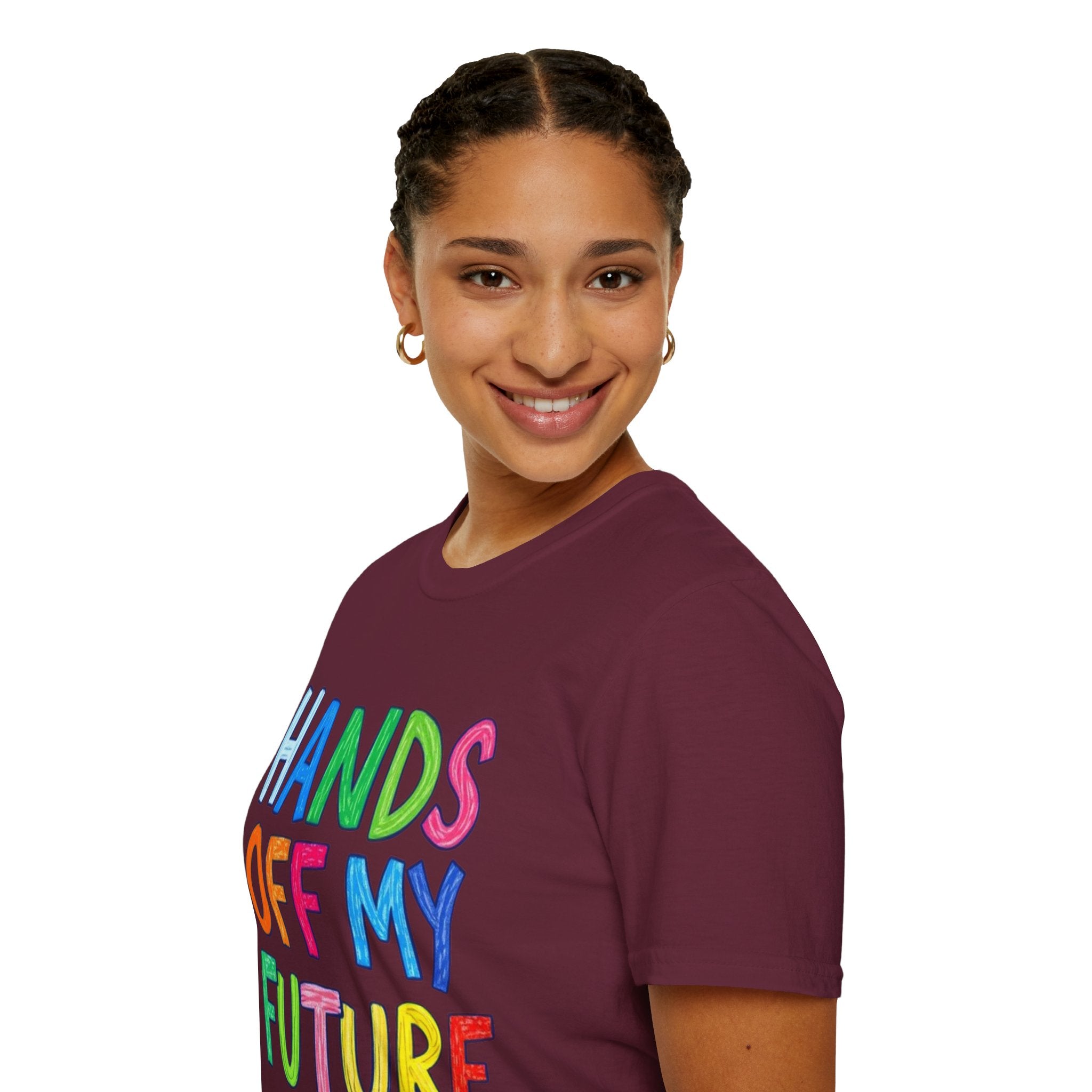 HANDS OFF MY FUTURE Political Statement T-Shirt