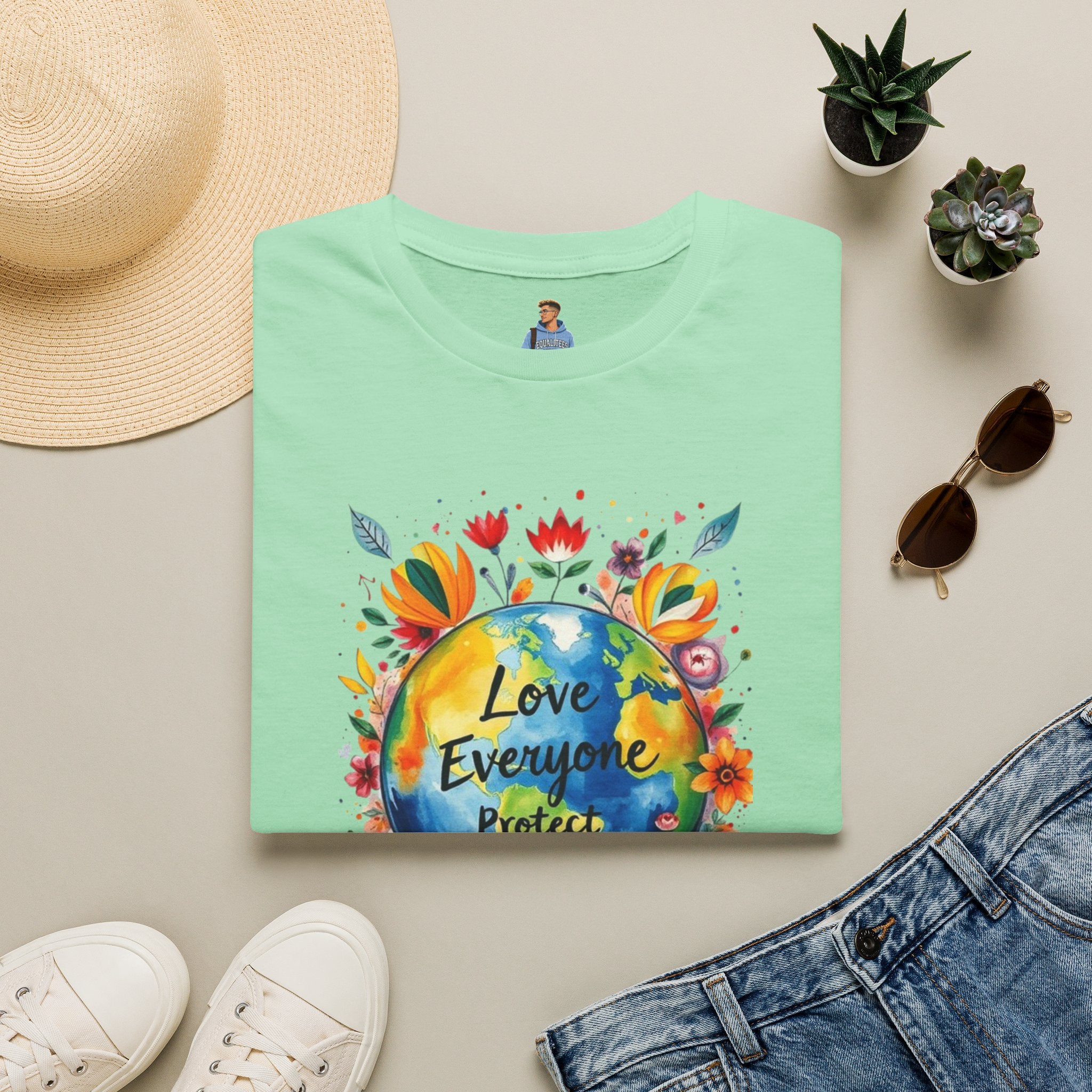 Love Everyone Protect The Planet T-Shirt
