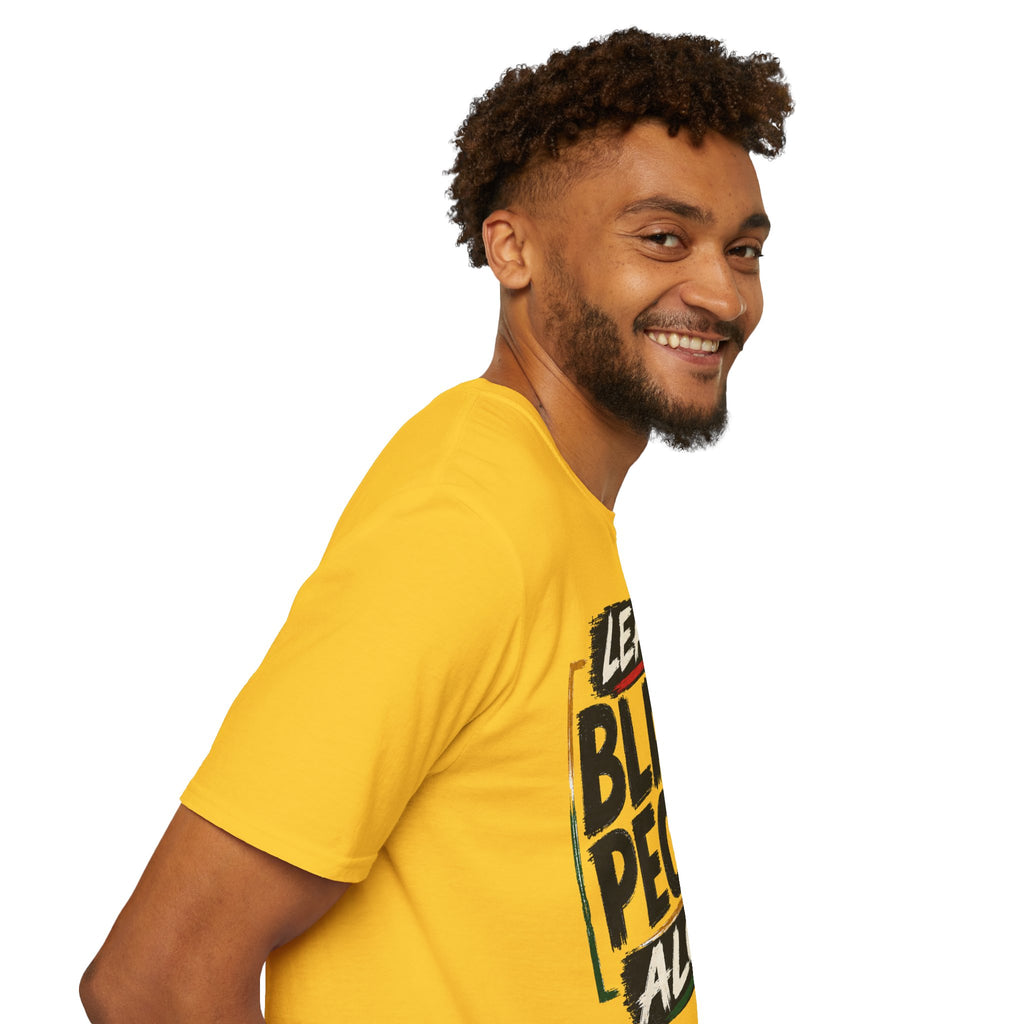 T-Shirt — "Leave Black People Alone" Social Justice Statement Tee
