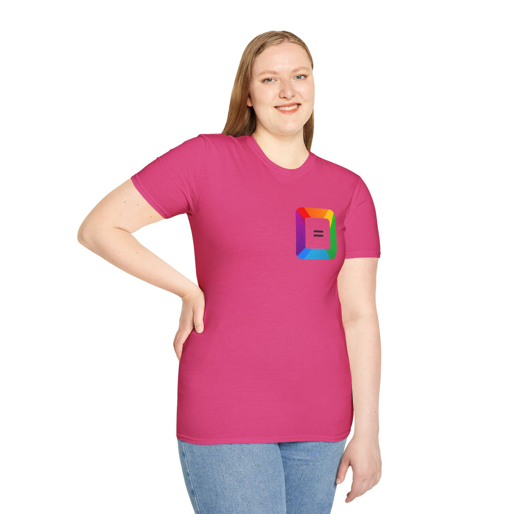 Pride-Theme Unisex Softstyle T-Shirt - "True freedom is Equality for ALL"
