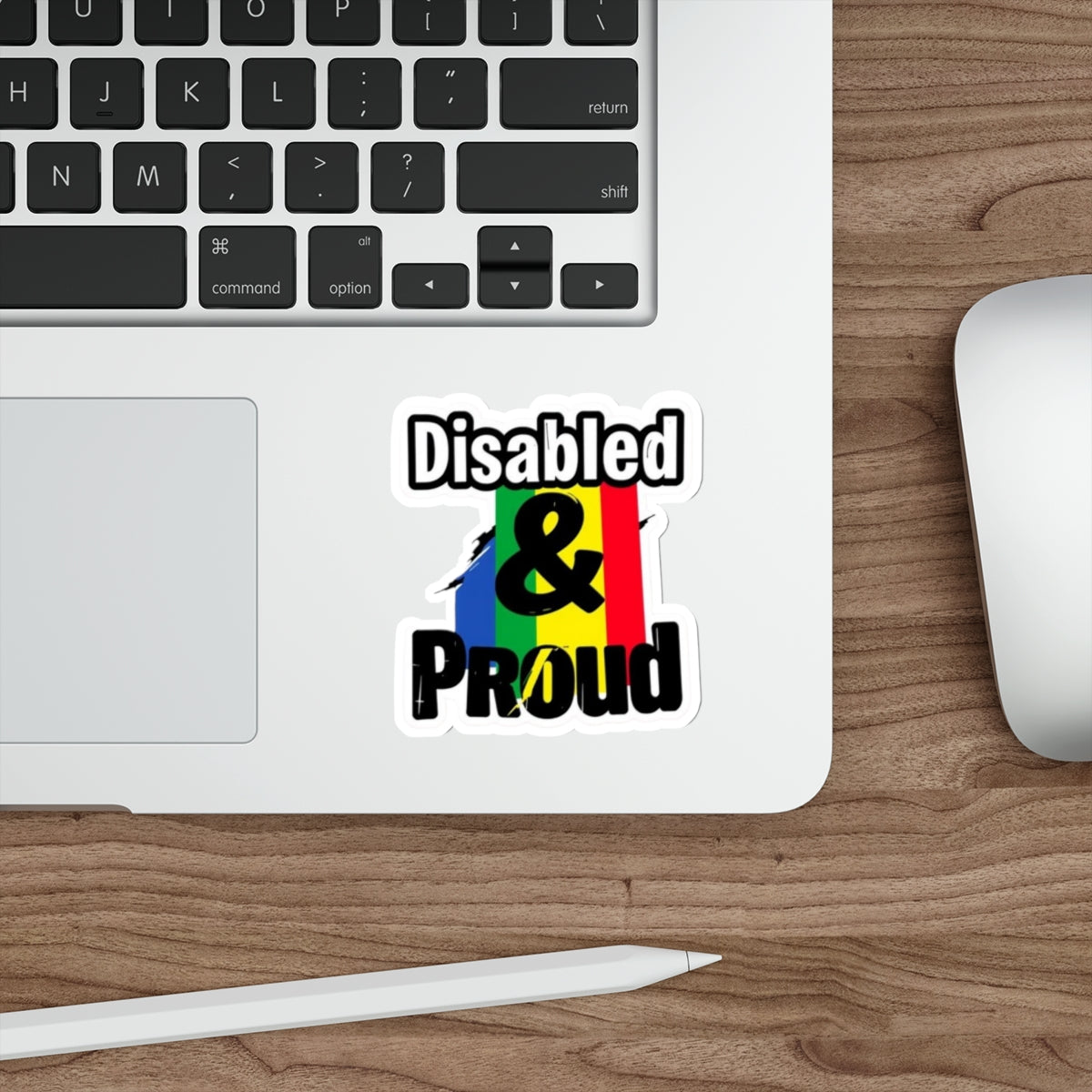 Die-Cut Stickers - DISABLED & PROUD - EqualiTees.Me