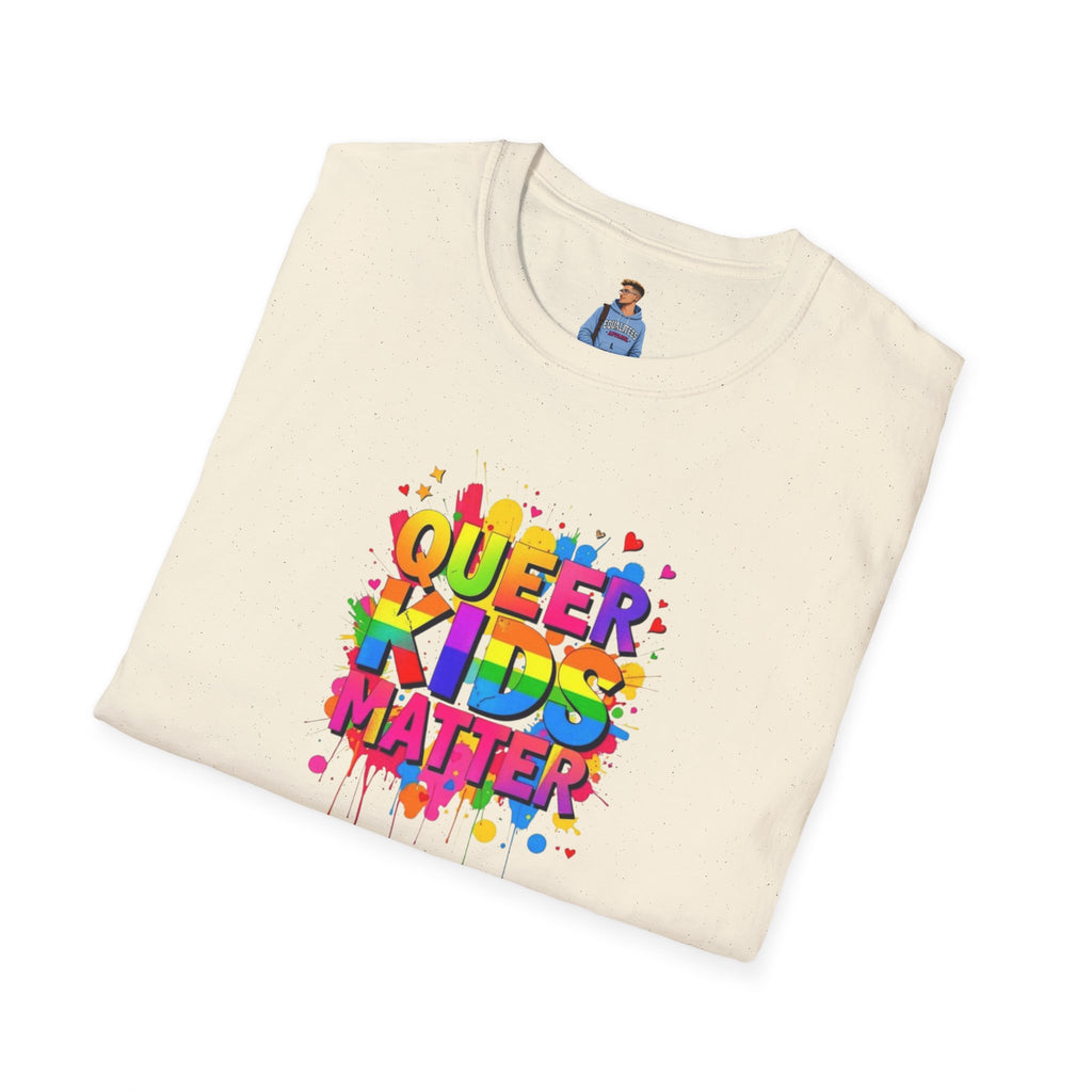 Queer Kids Matter Unisex Softstyle T-Shirt - Celebrate Inclusivity & Pride