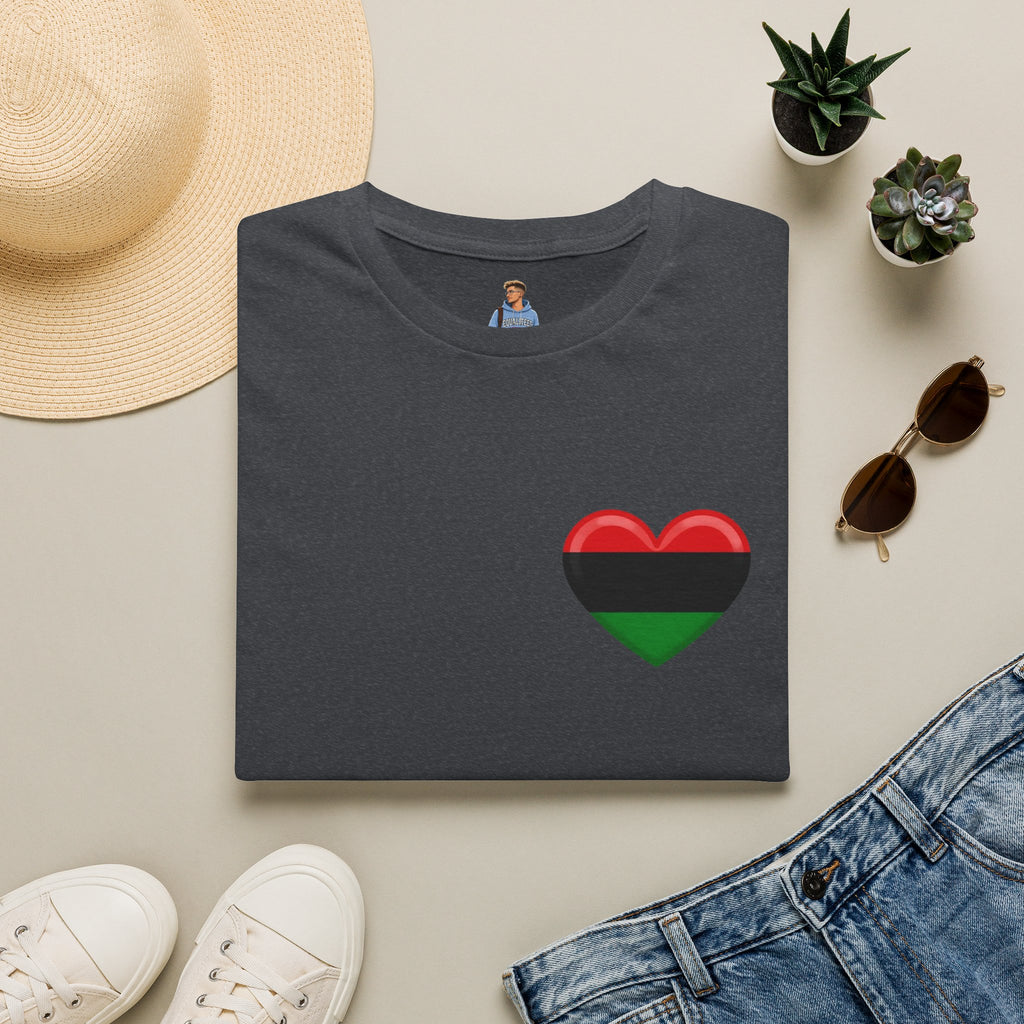 Unity and Heritage Unisex Softstyle T-Shirt with Pan-African Heart