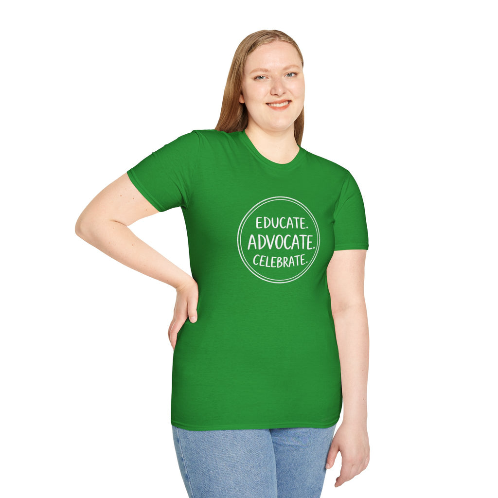 Subtle Pride Educate Advocate Celebrate