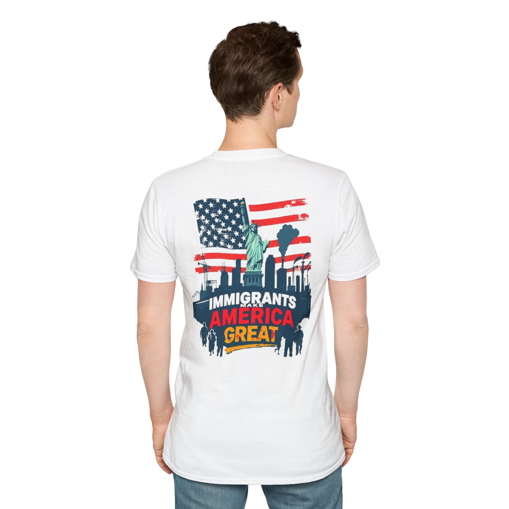 Estoy Contigo (I Am With You) Los inmigrantes hacen grande a Estados Unidos Camiseta unisex de estilo suave Camiseta clásica de protesta