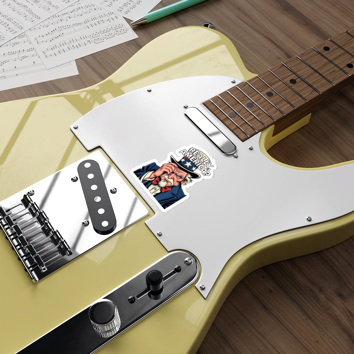 Die-Cut Stickers - Embarrassed Uncle Sam - EqualiTees.Me