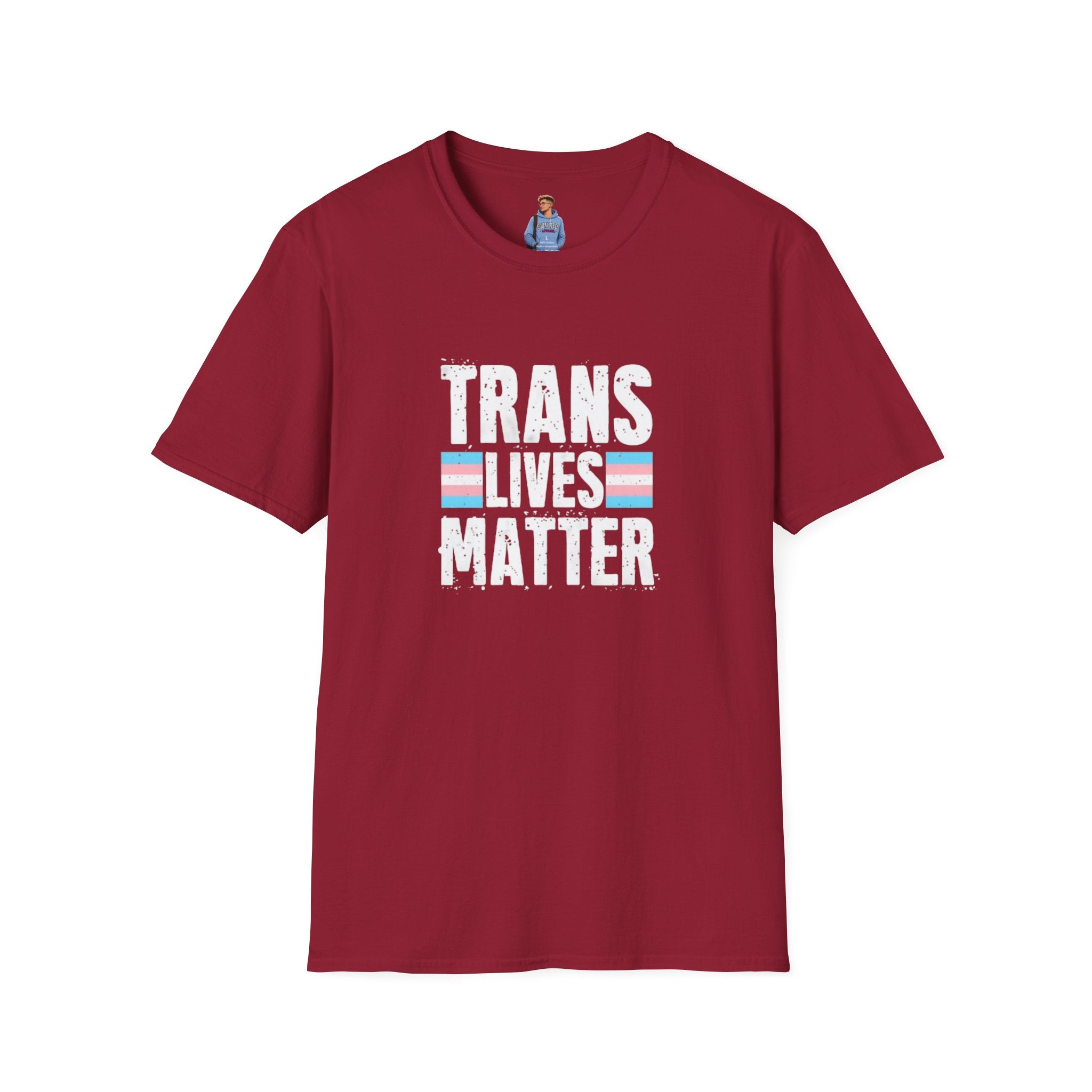 Camiseta unisex de estilo suave Trans Lives Matter: apoya los derechos LGBTQ+