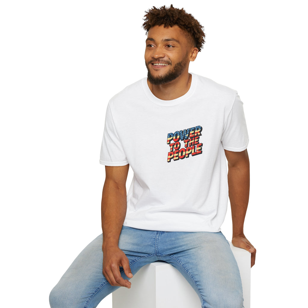 Camiseta unisex de estilo suave Power to the People, camiseta clásica de protesta