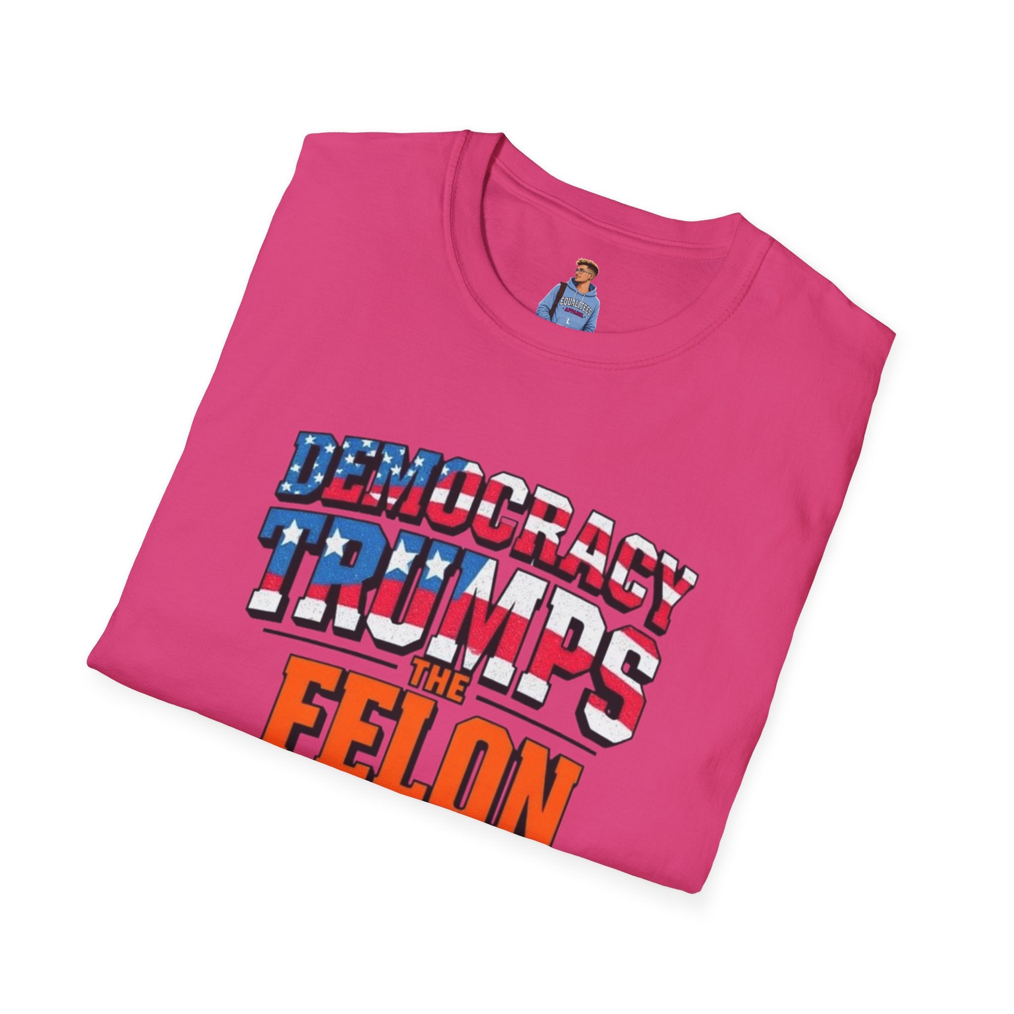 Democracy Trumps the Felon Graphic Tee