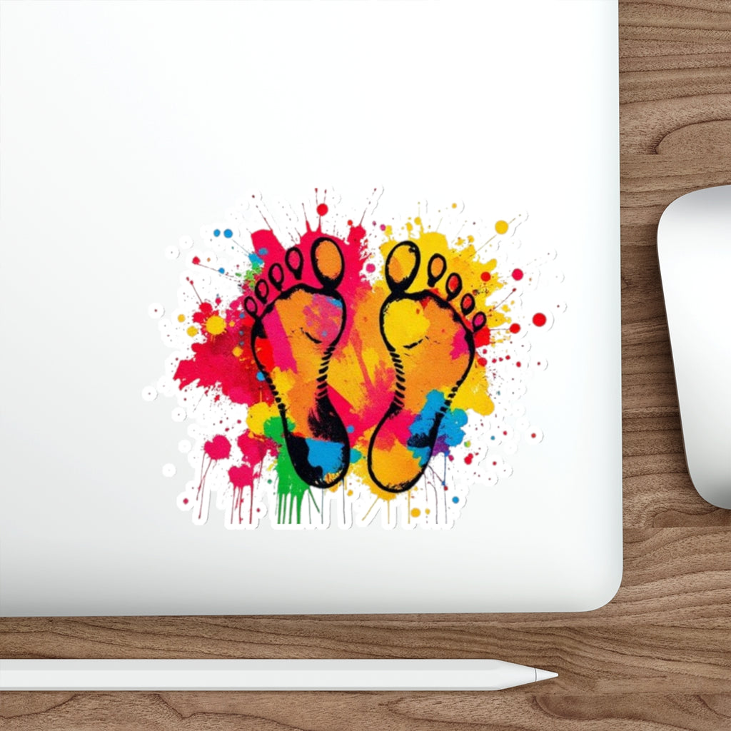 Die-Cut Stickers - Rainbow Feet - EqualiTees.Me