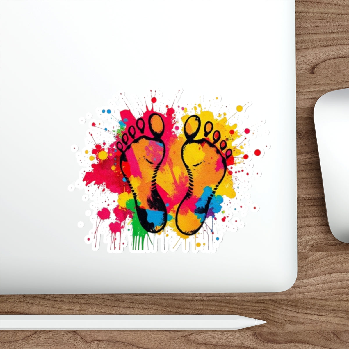 Die-Cut Stickers - Rainbow Feet - EqualiTees.Me