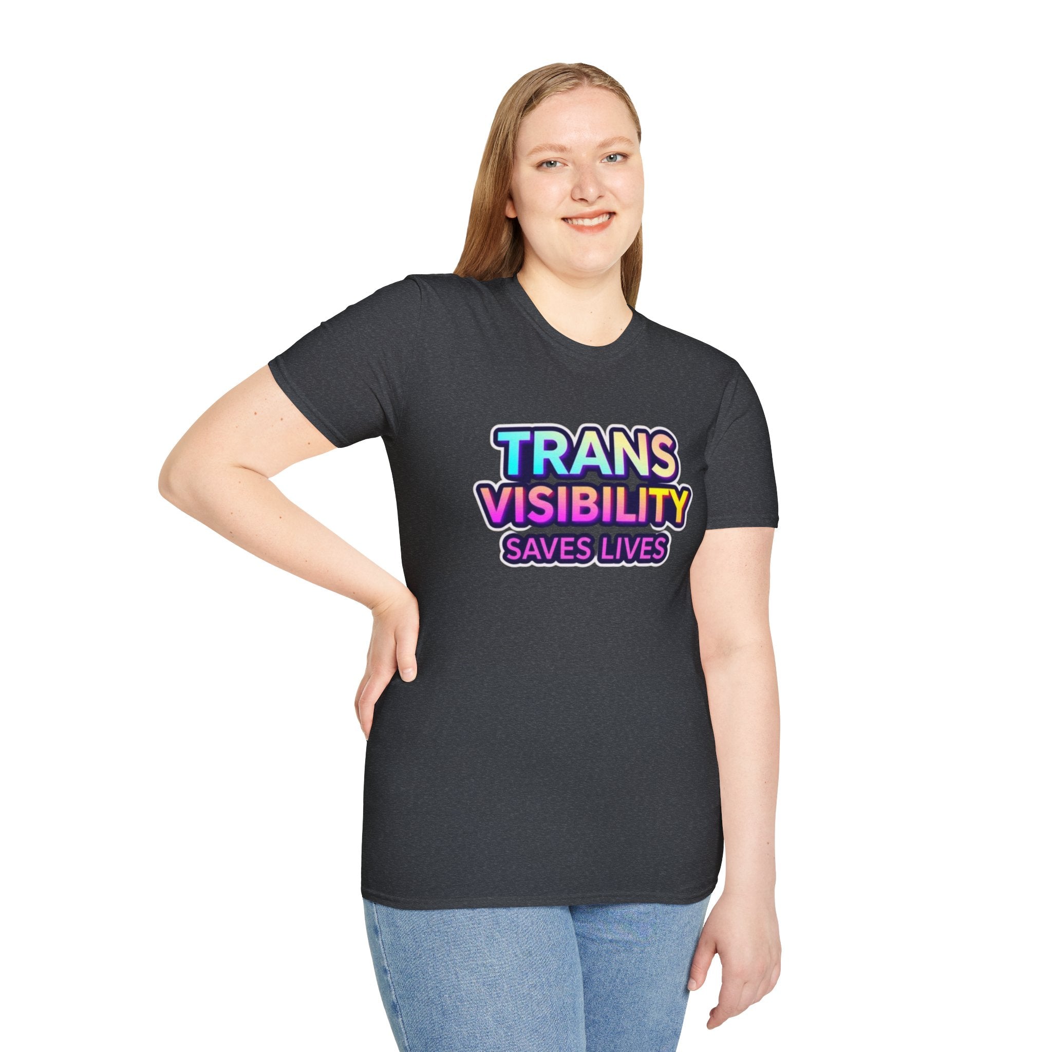 Trans Visibility Saves Lives Statement T-shirt