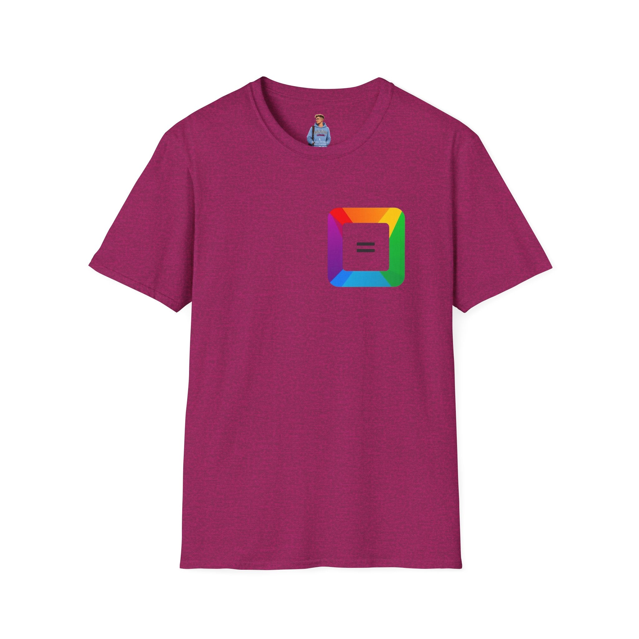 Pride-Theme Unisex Softstyle T-Shirt - "True freedom is Equality for ALL"