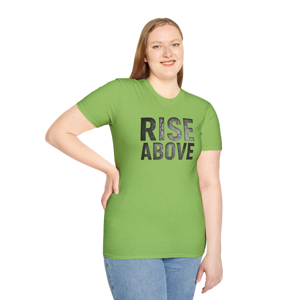 Rise Above Motivational Graphic T-Shirt