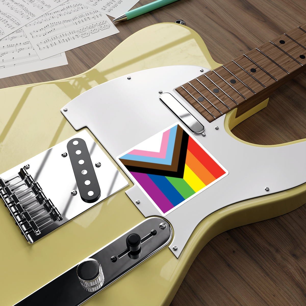 Die-Cut Stickers - Updated Pride Flag - EqualiTees.Me