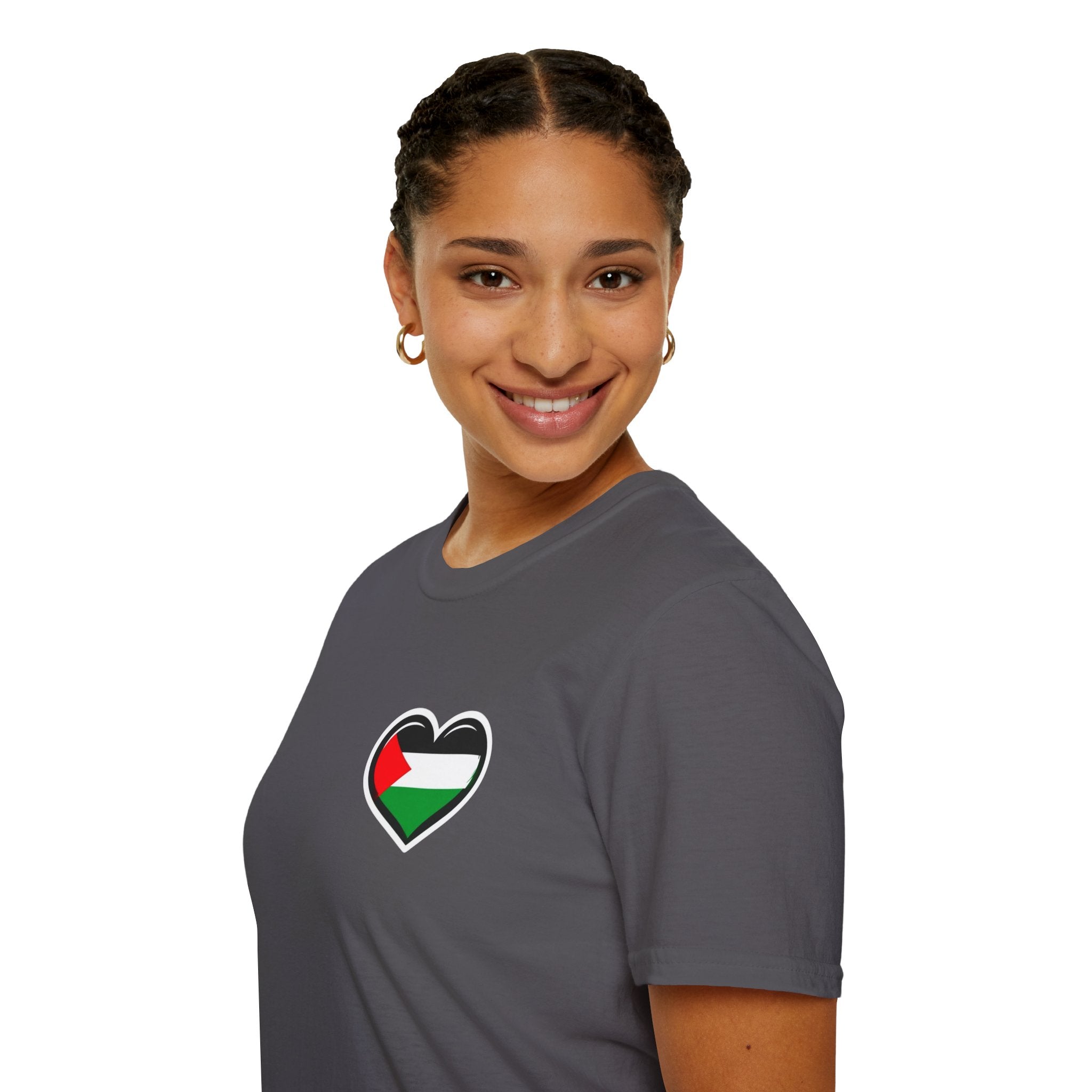 Camiseta unisex de estilo suave: "Apoya a Gaza y todos somos Palestina".