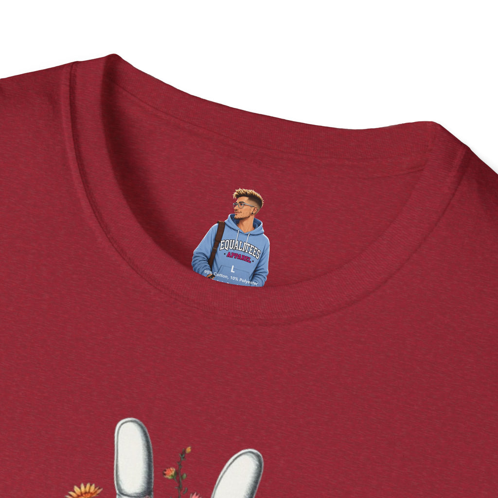Camiseta unisex de estilo suave Grow Peace: inspiración boho, perfecta para festivales y uso diario