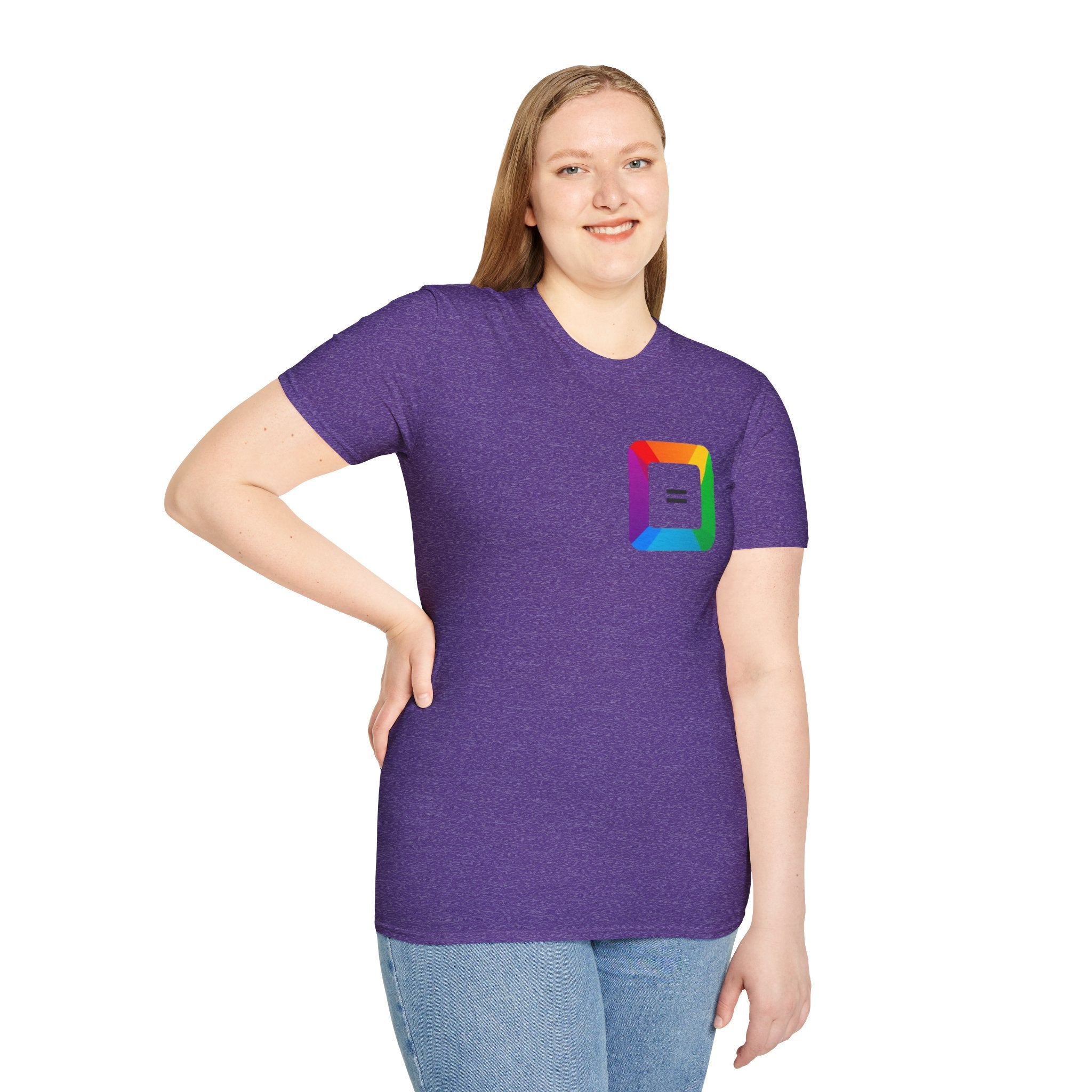 Pride-Theme Unisex Softstyle T-Shirt - "True freedom is Equality for ALL"