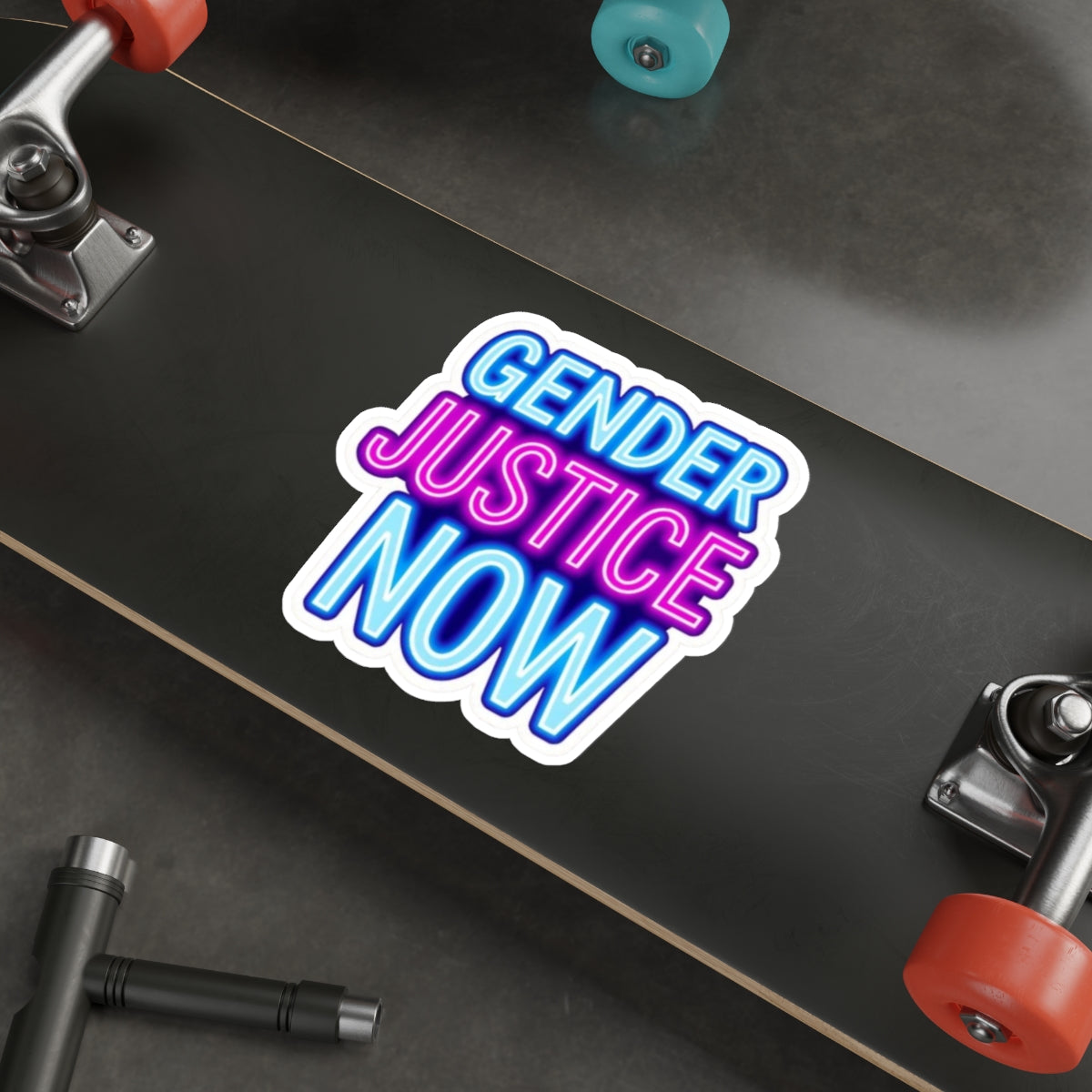 Die-Cut Stickers - GENDER JUSTICE NOW - EqualiTees.Me