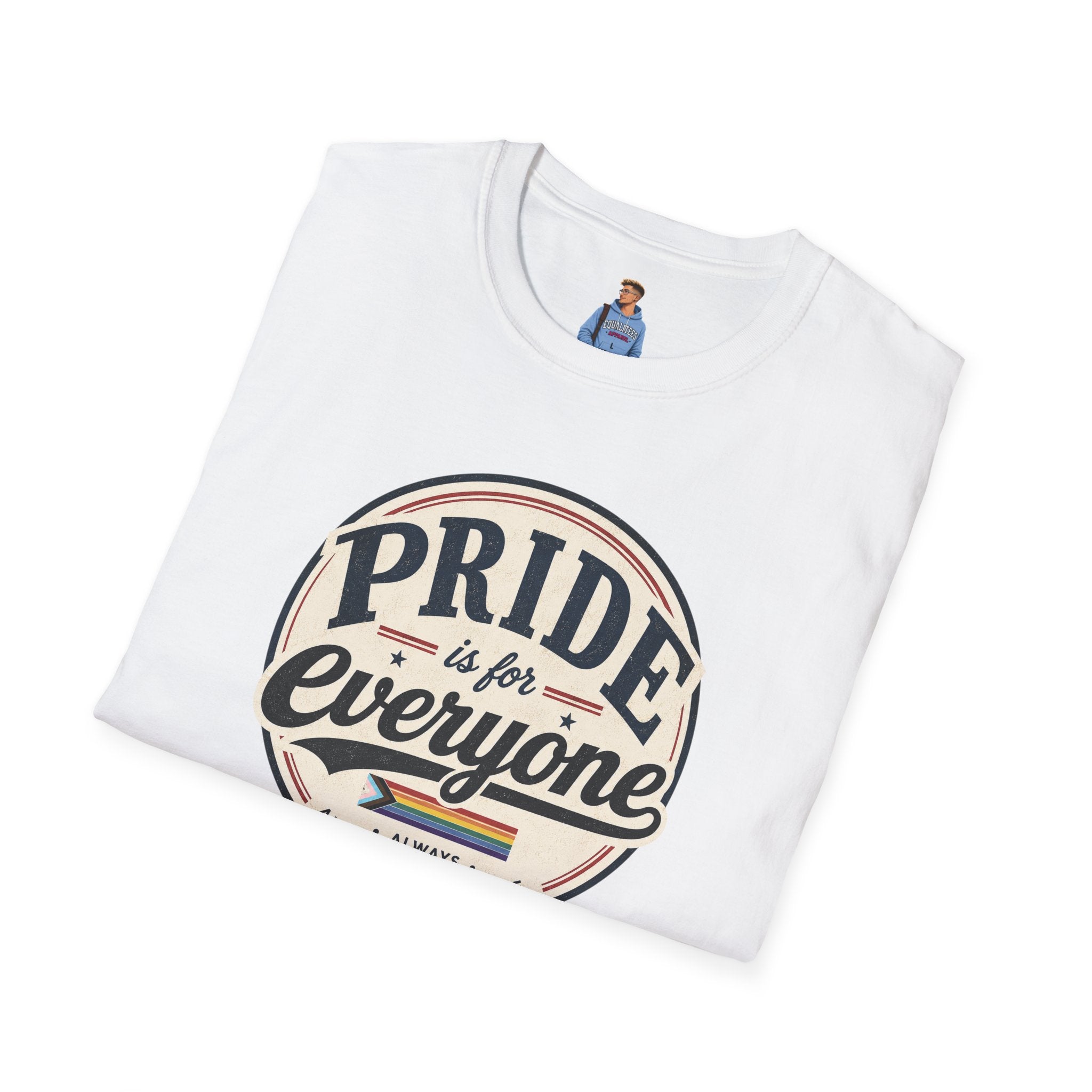 Pride Is for Everyone T-Shirt — Inclusive Retro Pride Tee
