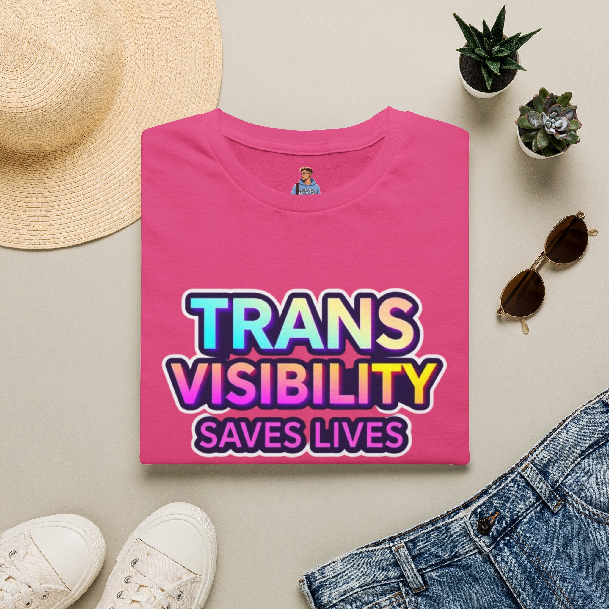 Trans Visibility Saves Lives Statement T-shirt