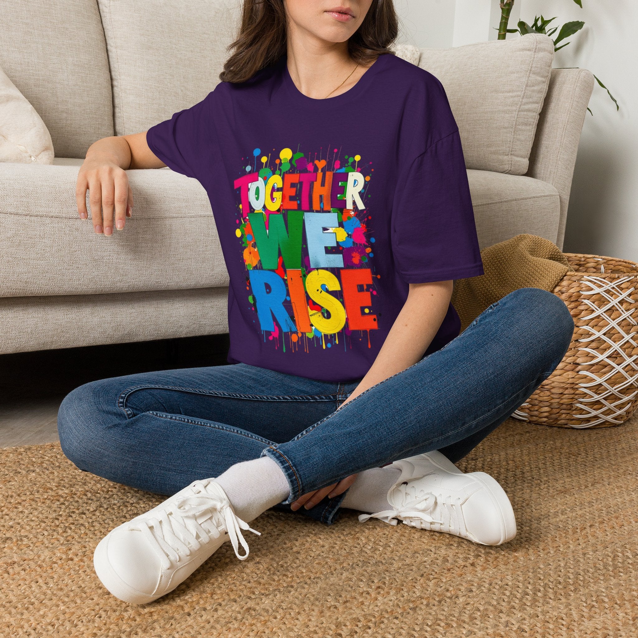 Juntos nos levantamos Camiseta unisex de estilo suave