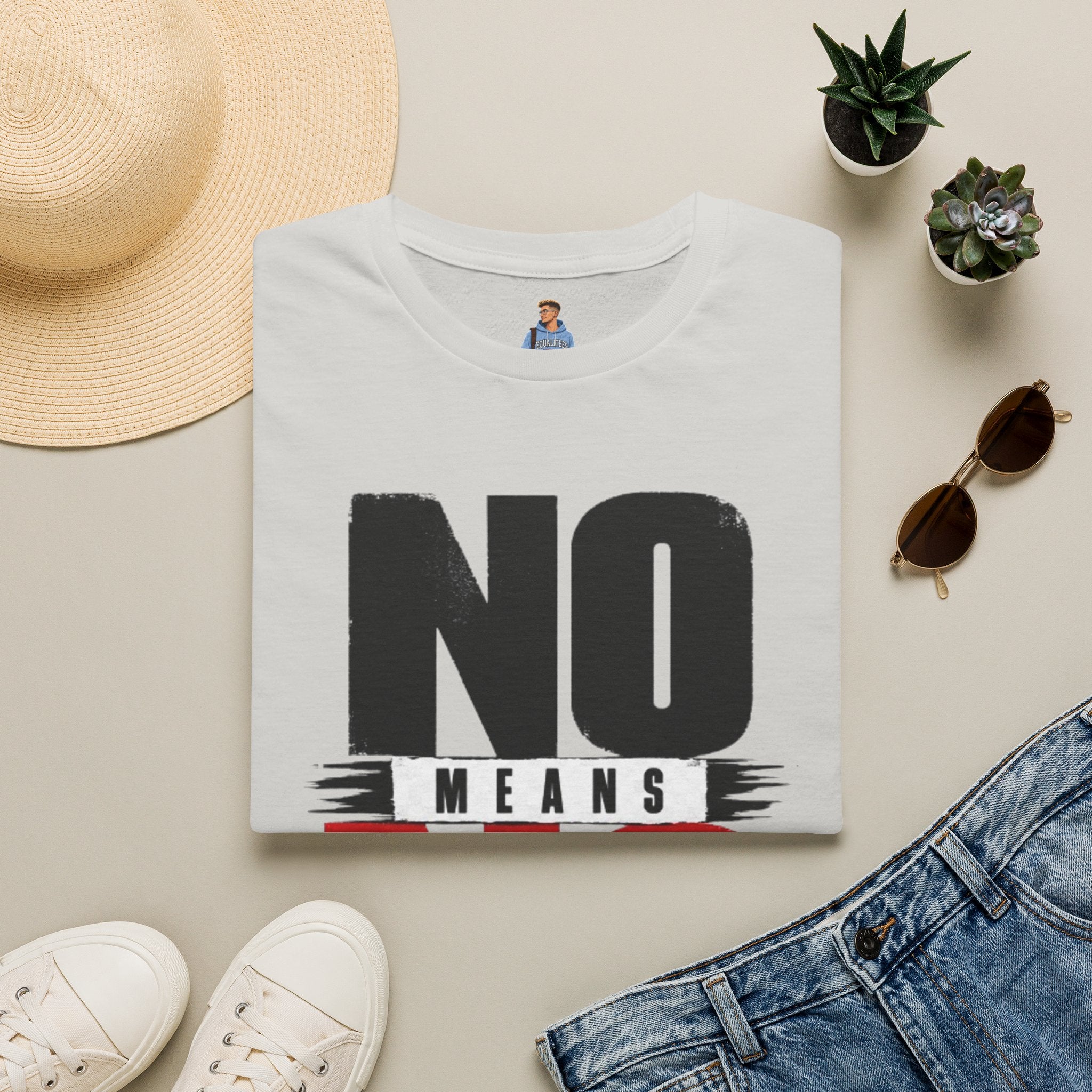 NO Means NO T-Shirt — Consent Awareness Graphic Tee