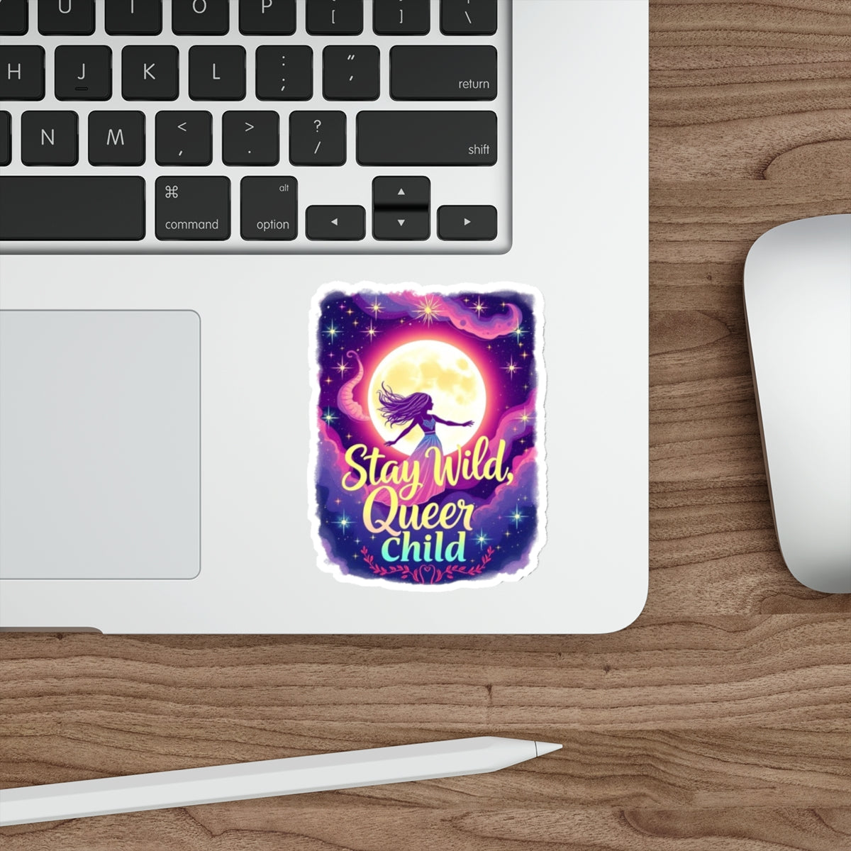 Die-Cut Stickers - Stay Wild, Queer Child - EqualiTees.Me