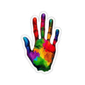 Die-Cut Stickers - Rainbow Handprint - EqualiTees.Me