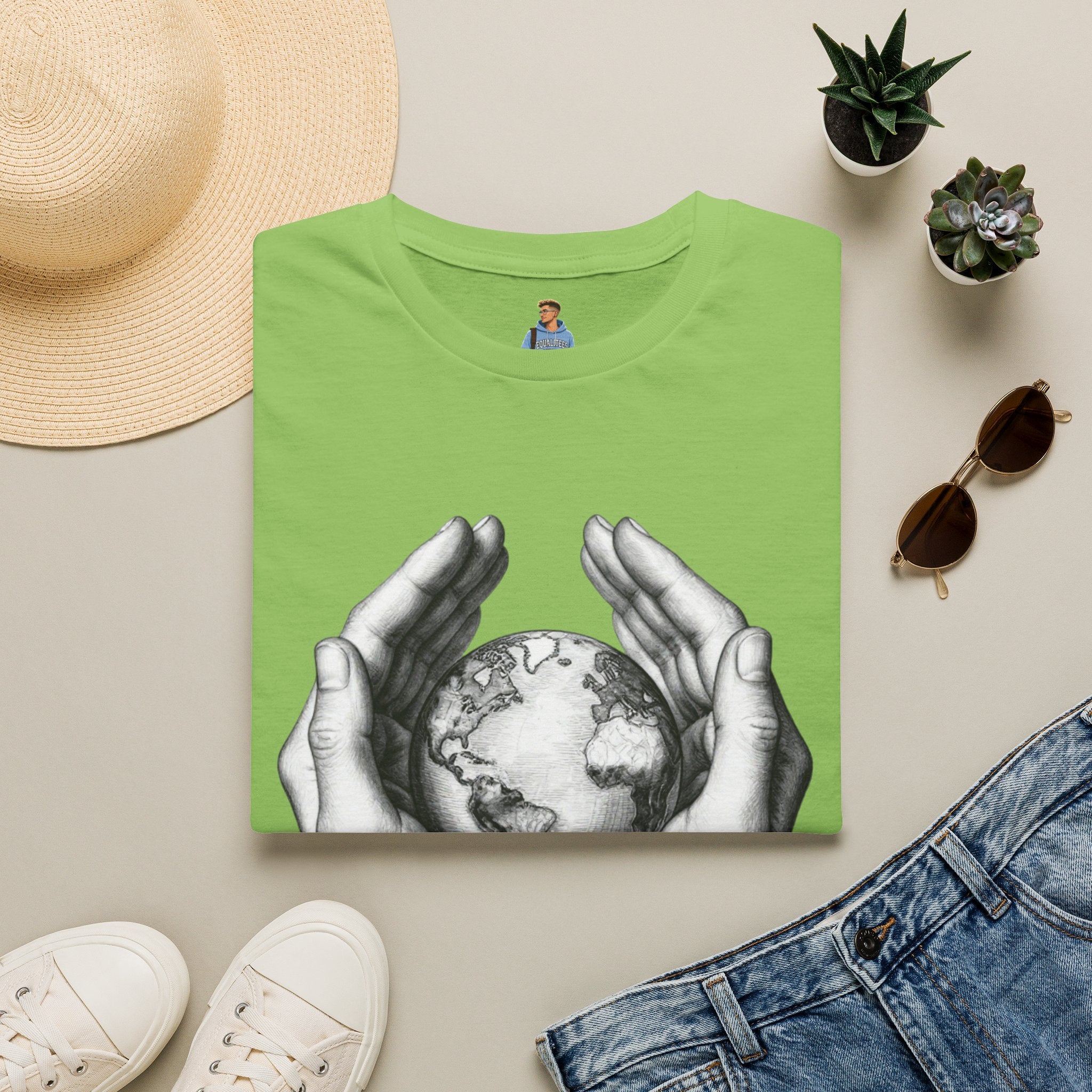 Earth in Your Hands T-Shirt — Protect the Planet Graphic Tee