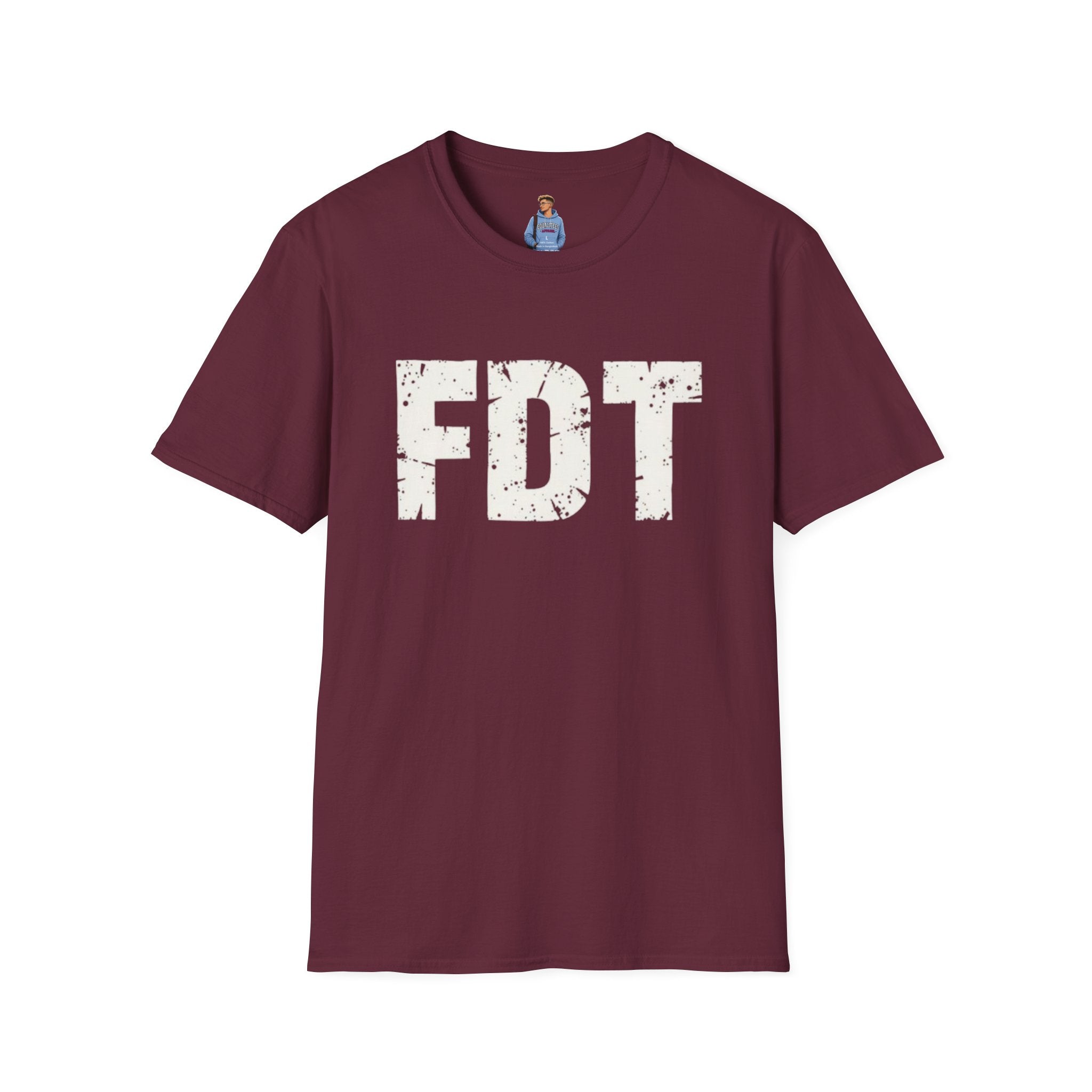 FDT Political Protest Distressed Graphic T-Shirt