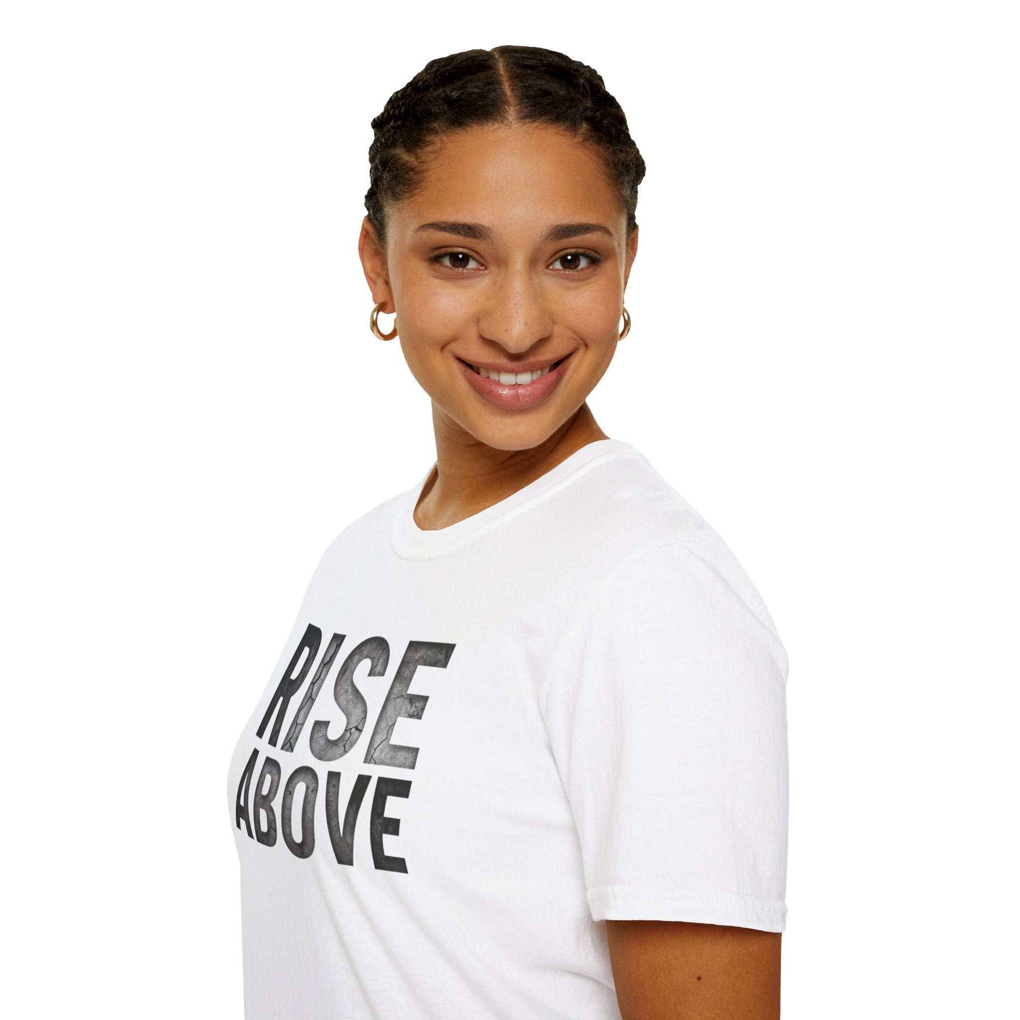 Rise Above Motivational Graphic T-Shirt