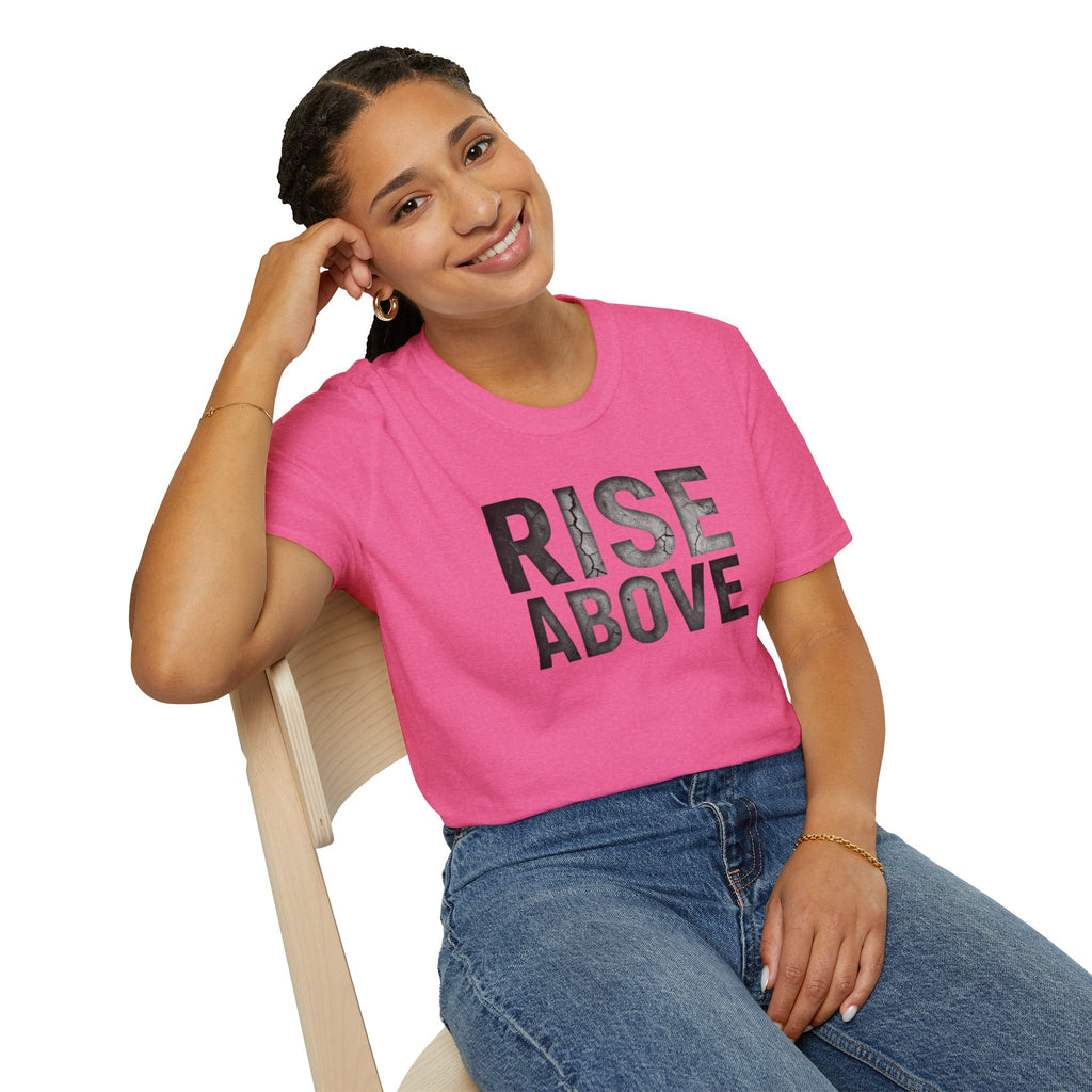 Rise Above Motivational Graphic T-Shirt