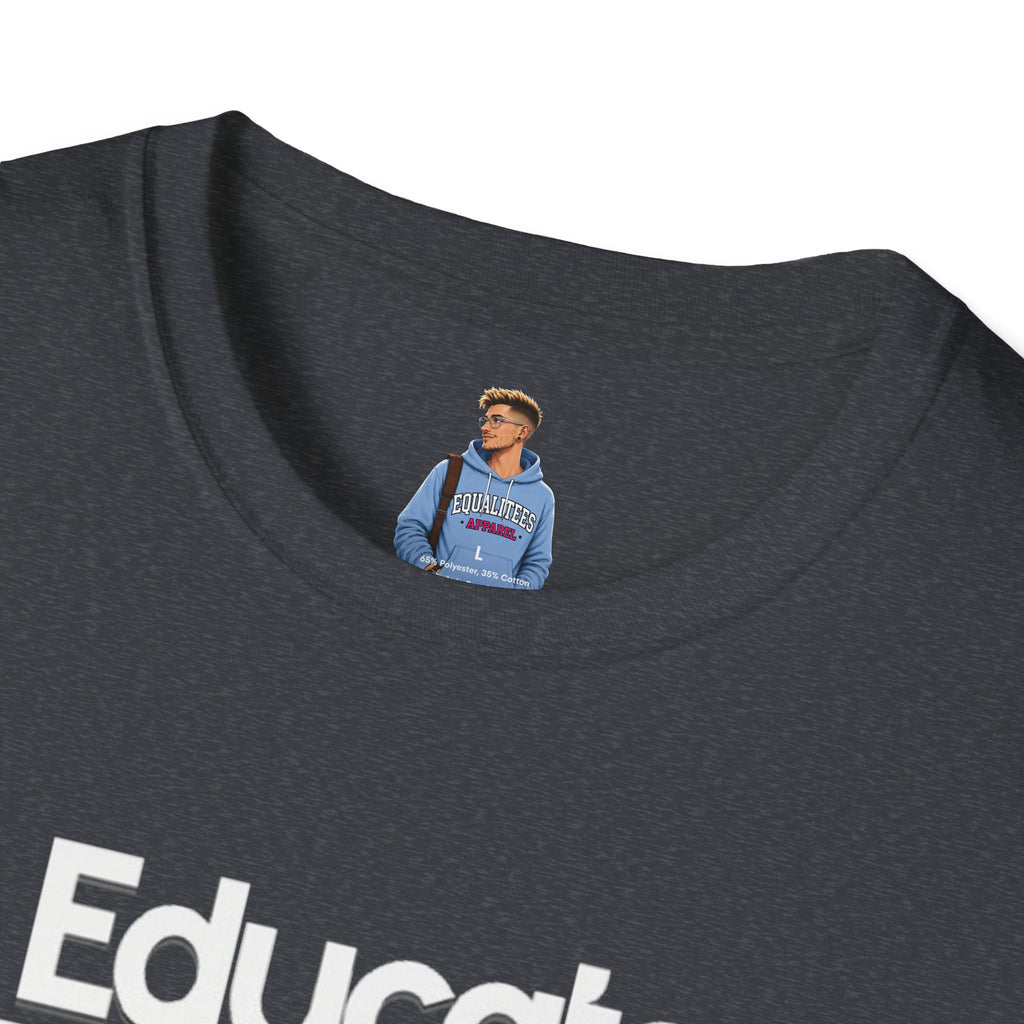 Educate. Advocate. Celebrate. Minimalist Pride T-Shirt