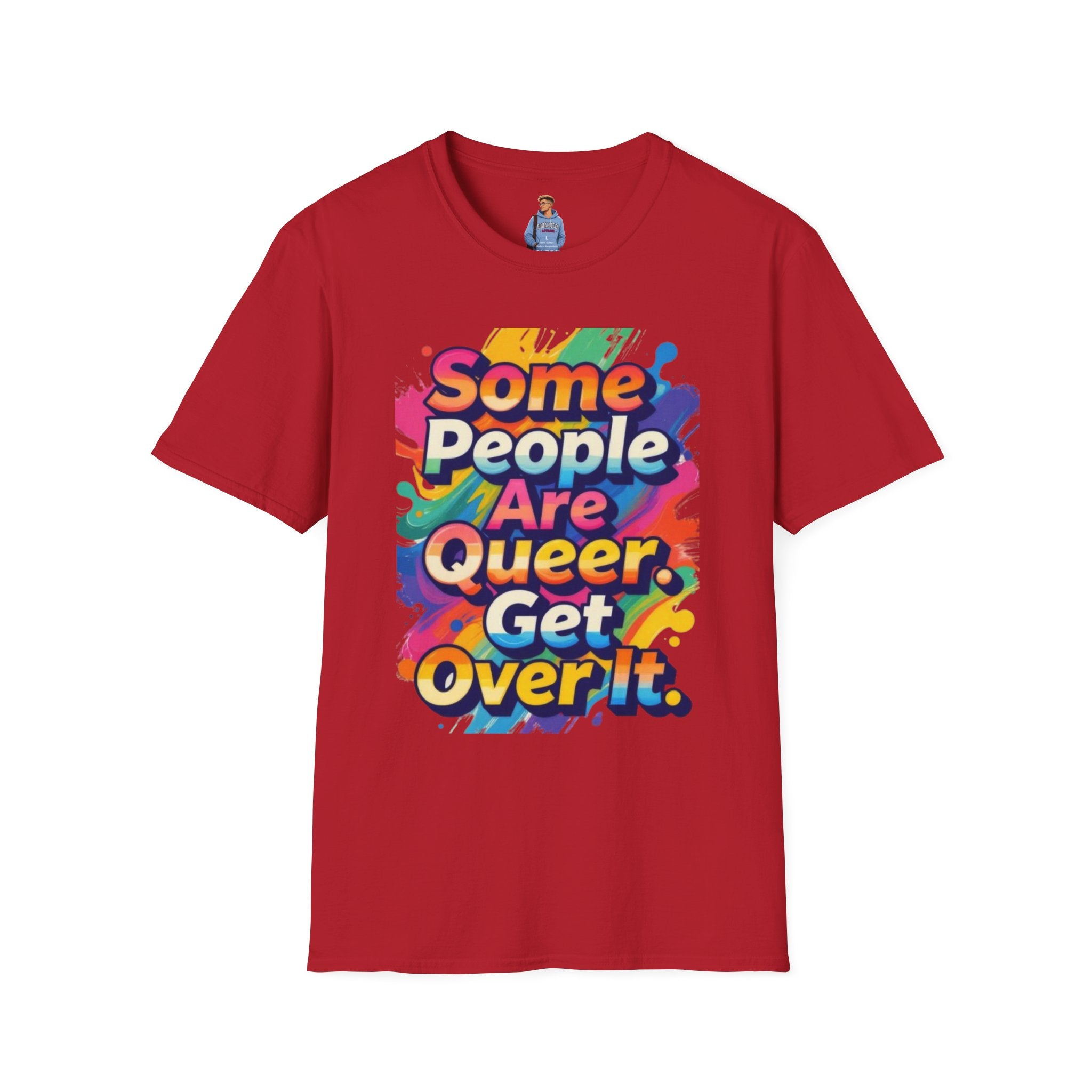 Some People Are Queer T-Shirt Rainbow Graphic