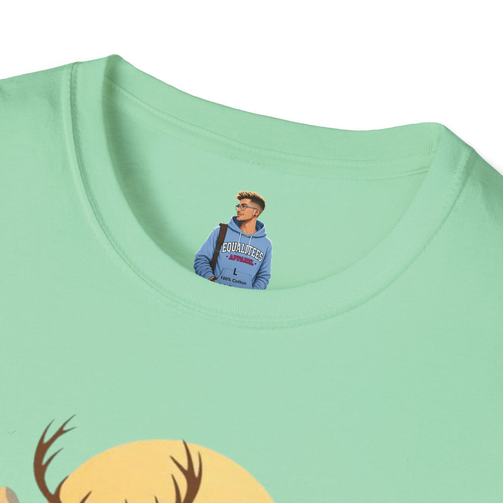 Mountain Sunset Deer Unisex Softstyle T-Shirt