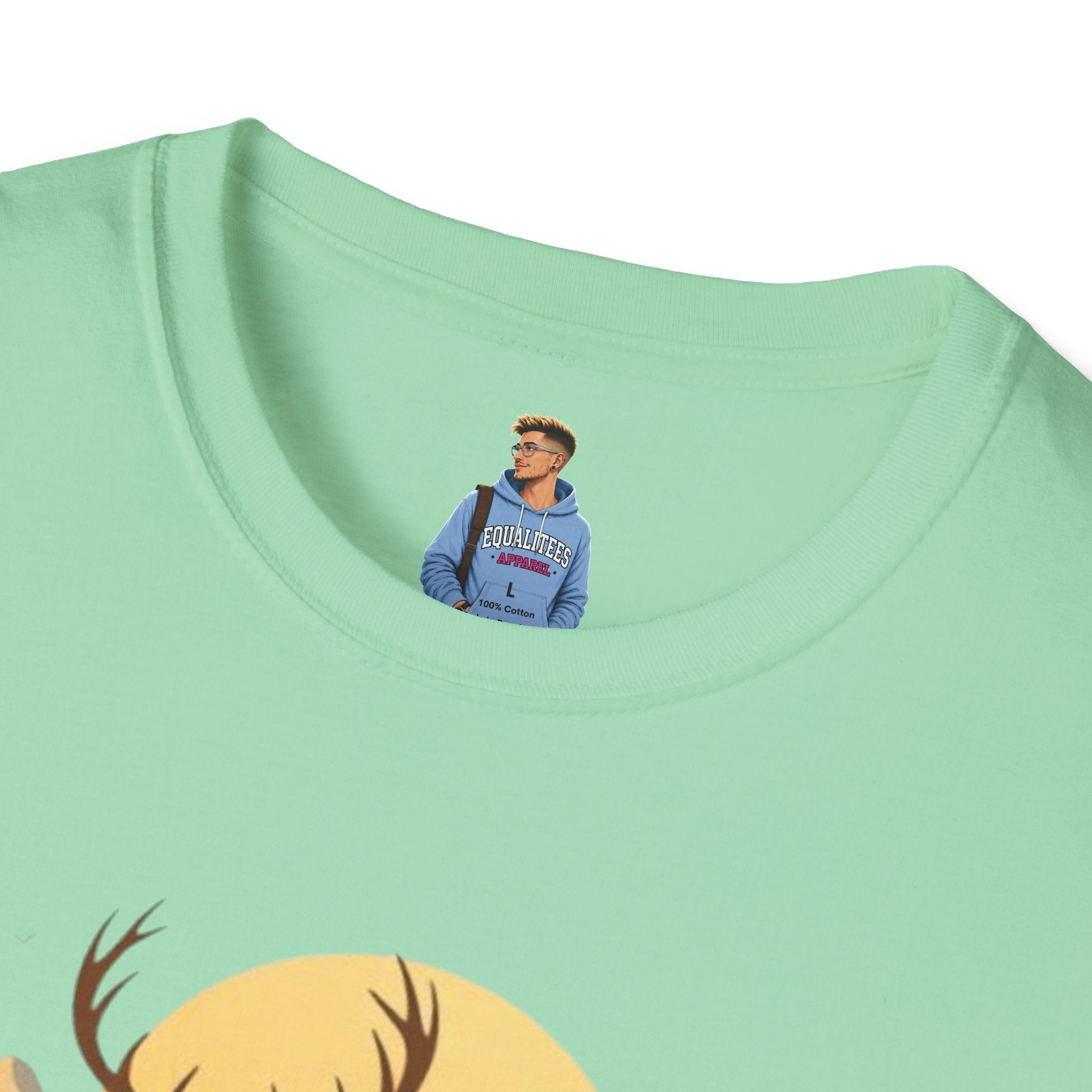 Mountain Sunset Deer Unisex Softstyle T-Shirt